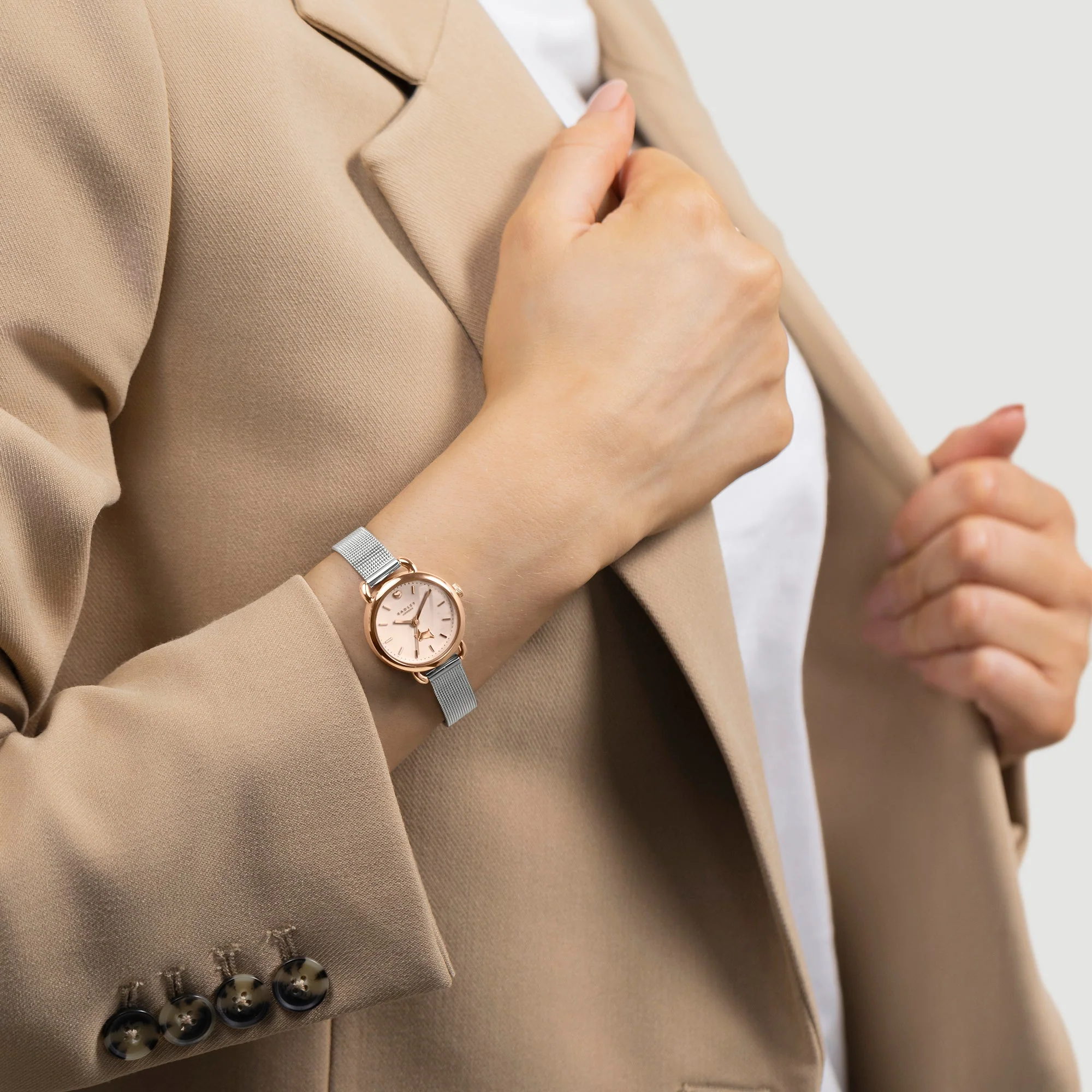 Radley Branded Ladies Silver Watch - Image 3
