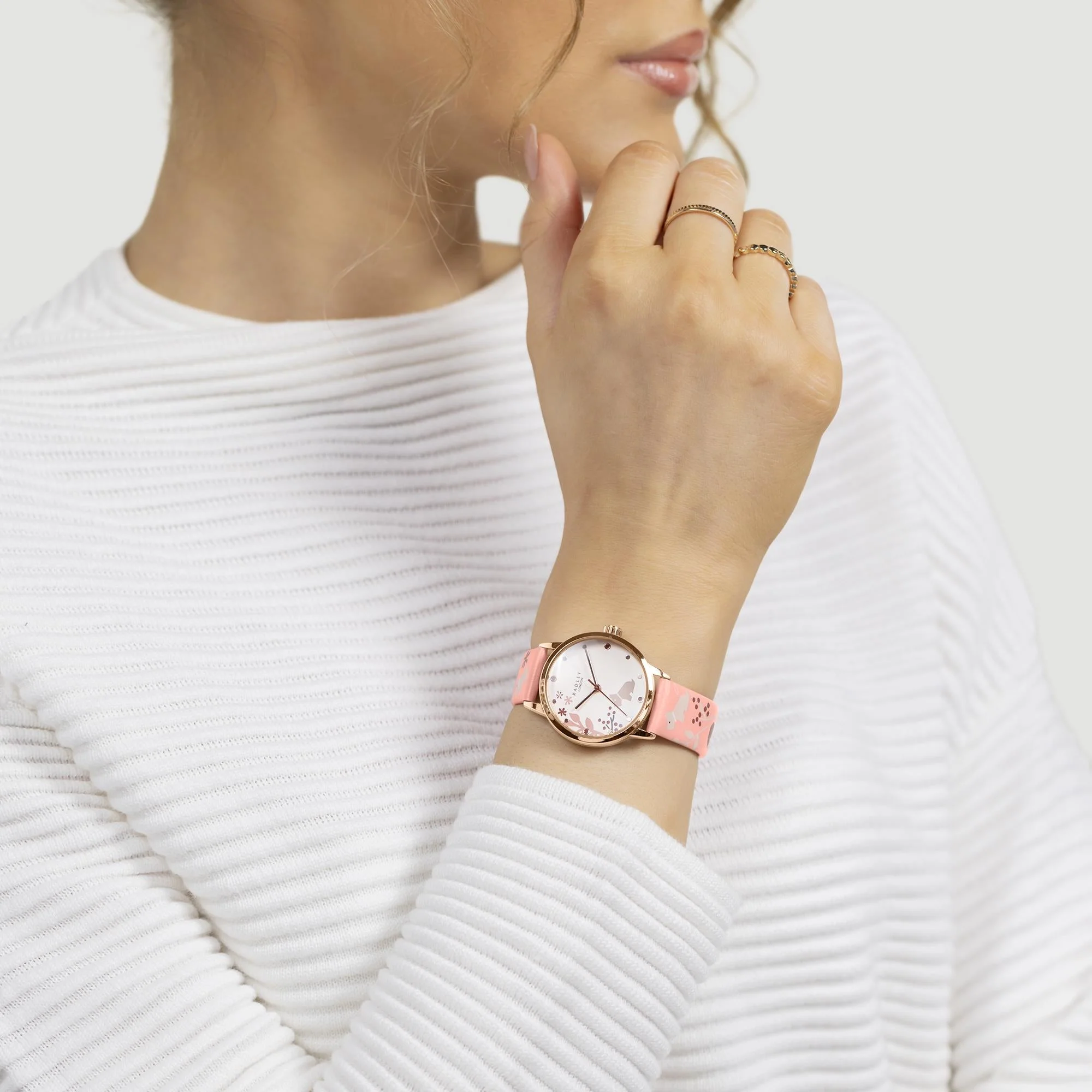 Radley Branded- Promo Ladies Pink Watch - Image 3