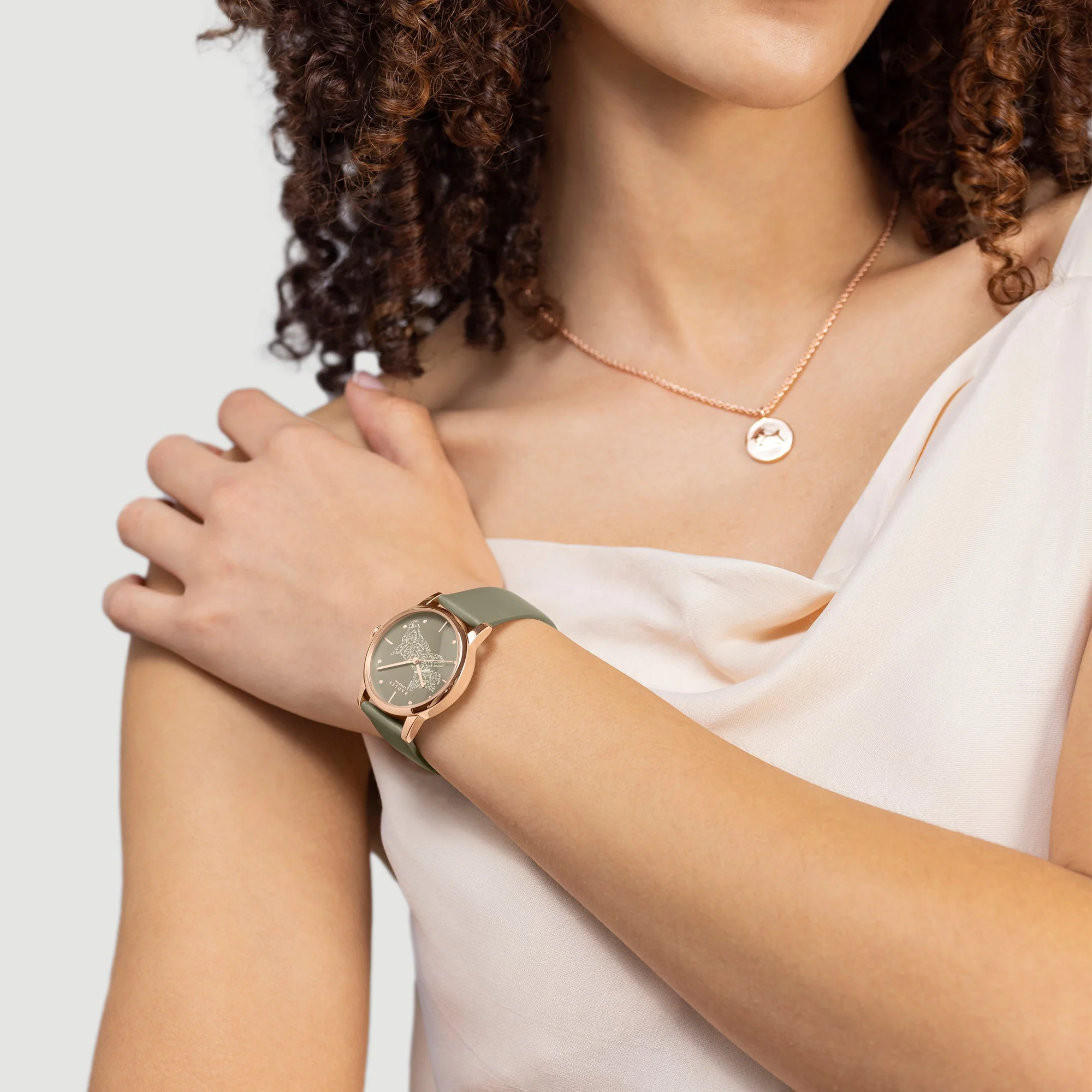Radley Calligraghy Ladies Green Watch - Image 6