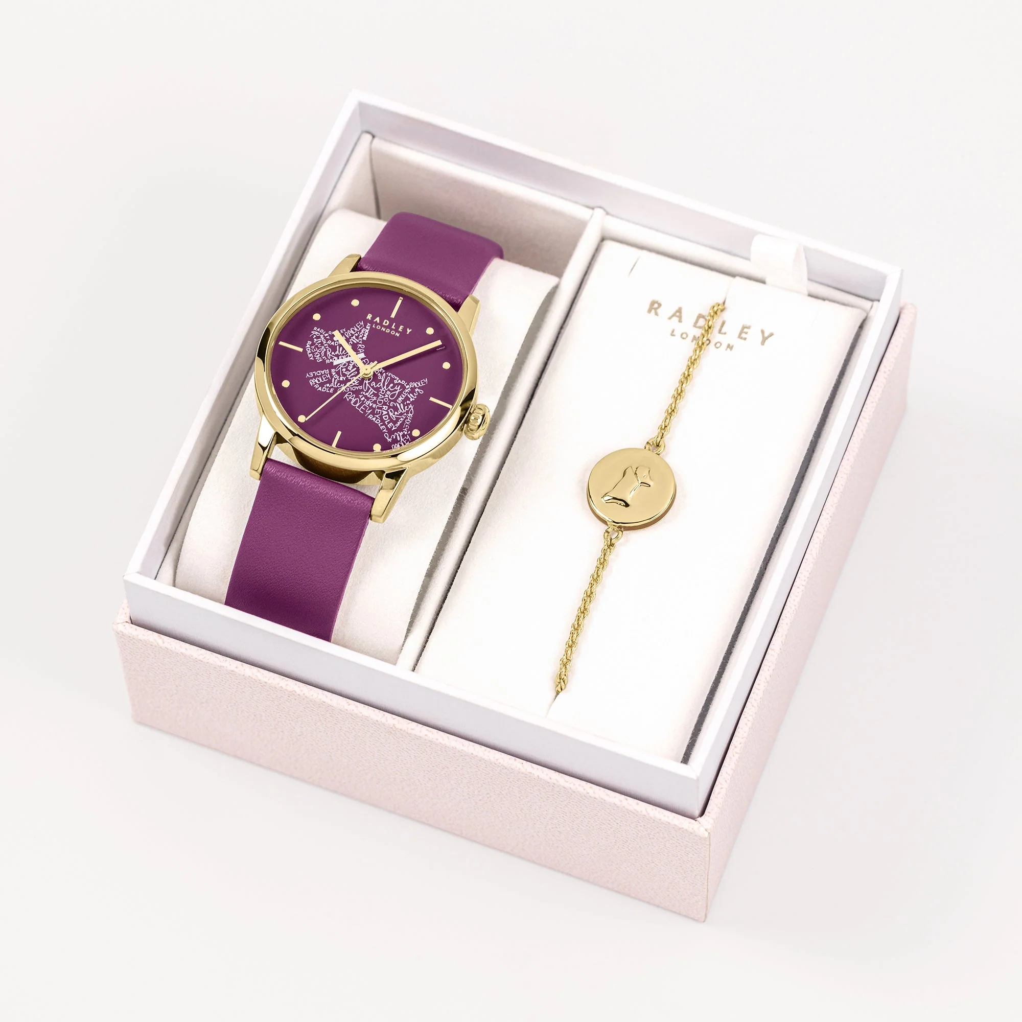 Radley Calligraghy Ladies Purple Watch - Image 8