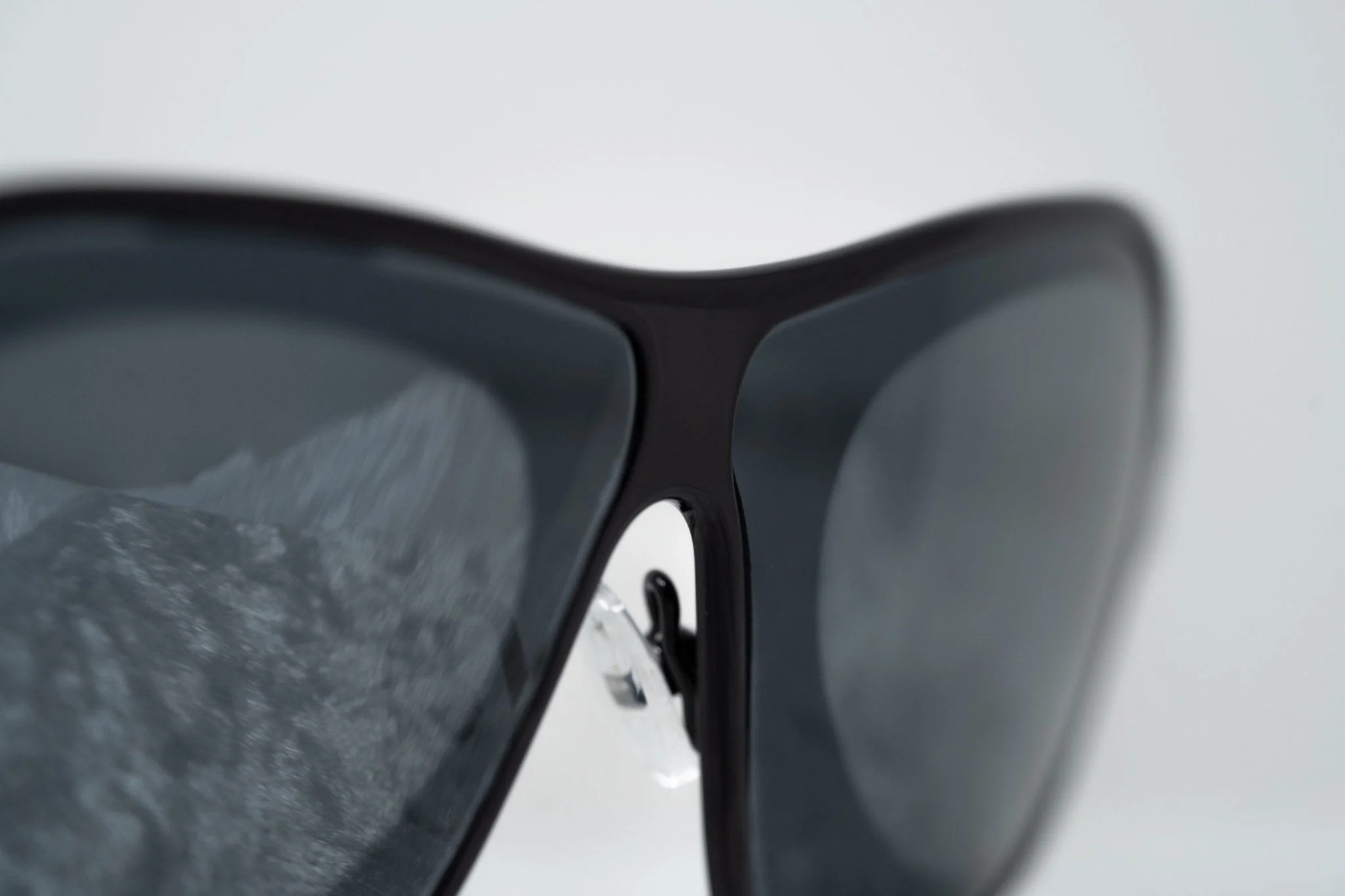 Raf Simons Sunglasses Size Extra Small Rectangular Black Silver and Grey - Image 8
