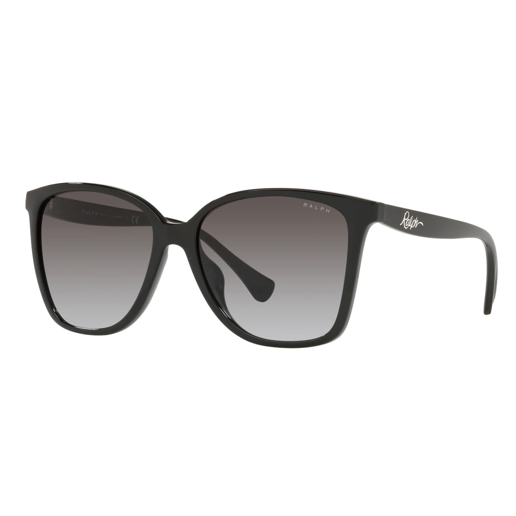 Ralph by Ralph Lauren (RL12) Women's Shiny Black Sunglasses