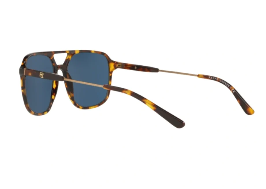 Ralph Lauren Unisex Sunglasses Browline Tortoise/Blue - Image 2