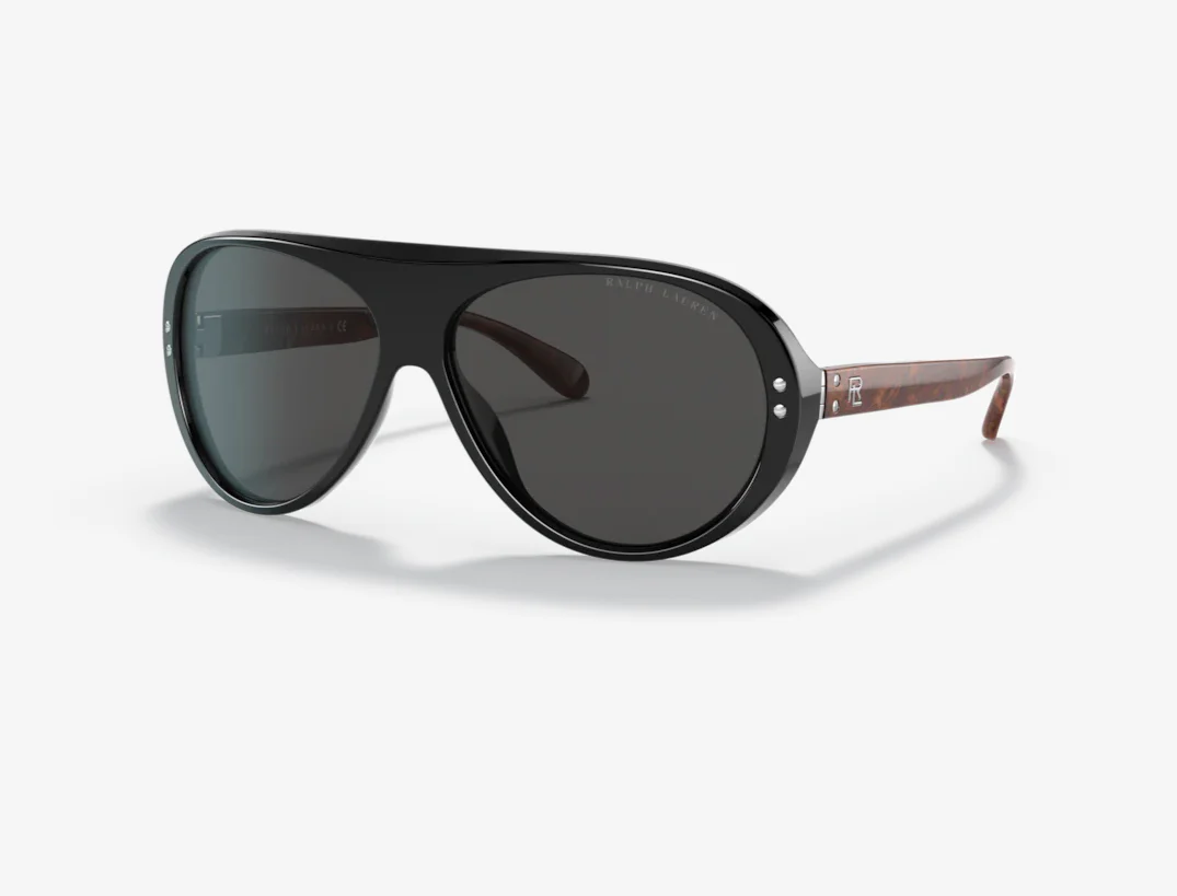 Ralph Lauren Unisex Sunglasses Pilot Black/Grey