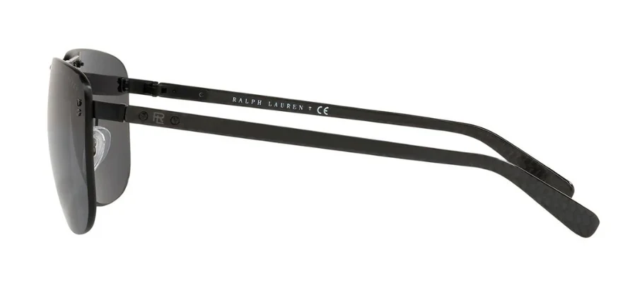 Ralph Lauren Men's Sunglasses Rimless Browline Black - Image 2