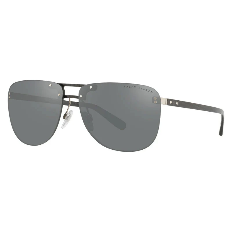 Ralph Lauren Men's Sunglasses Rimless Browline Carbon