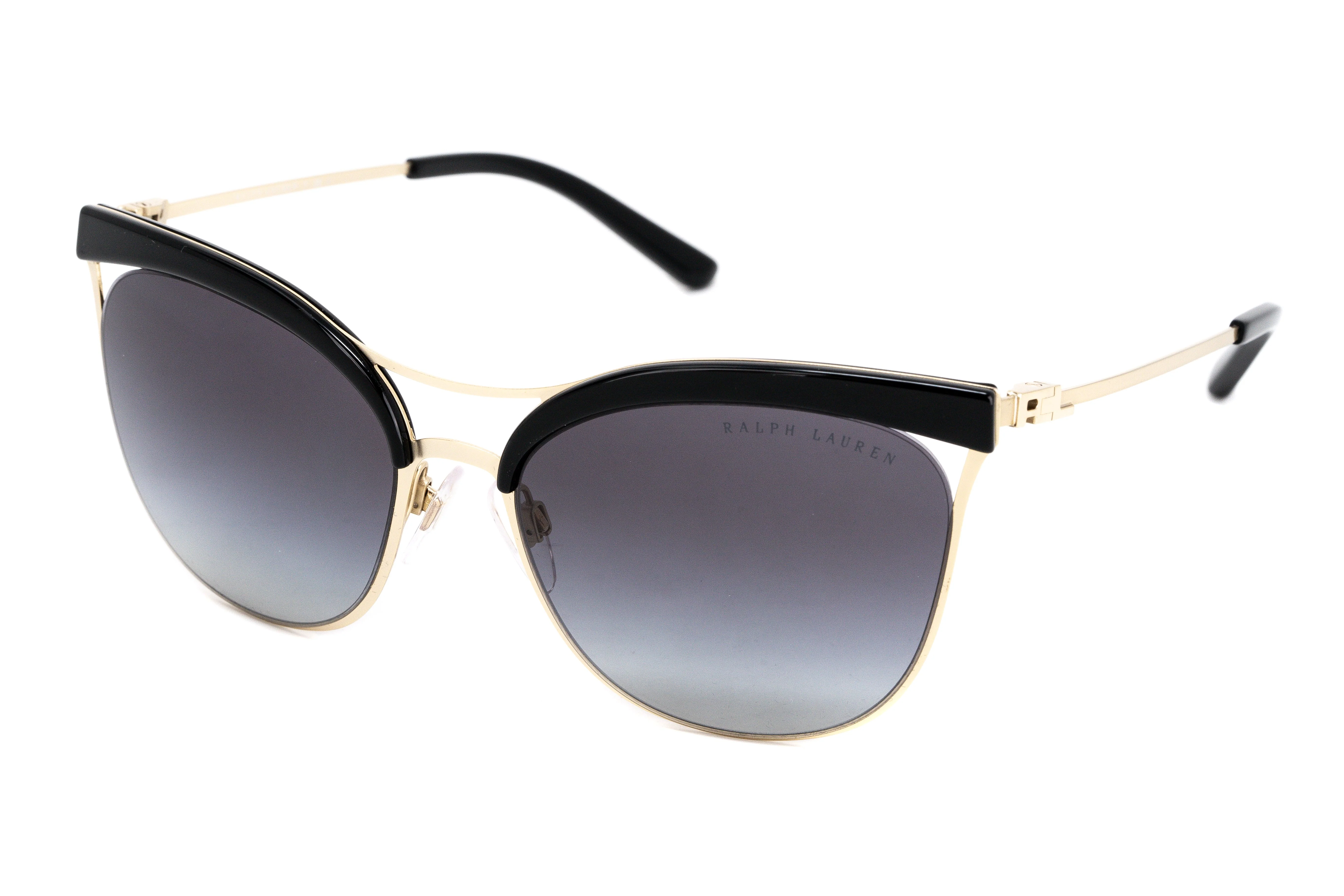Ralph Lauren Women's Sunglasses Browline Black/Gold - Image 3