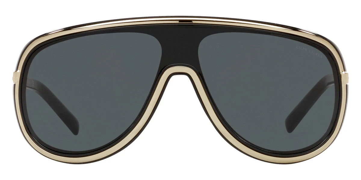 Ralph Lauren Men's Sunglasses Shield Black/Gold - Image 2