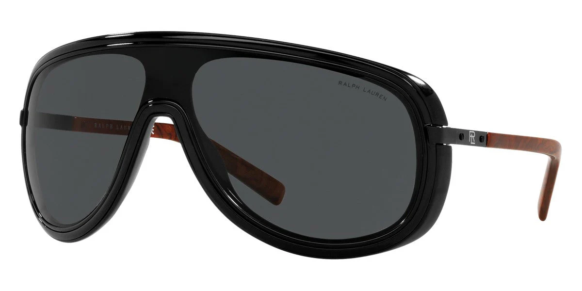 Ralph Lauren Men's Sunglasses Shield Black