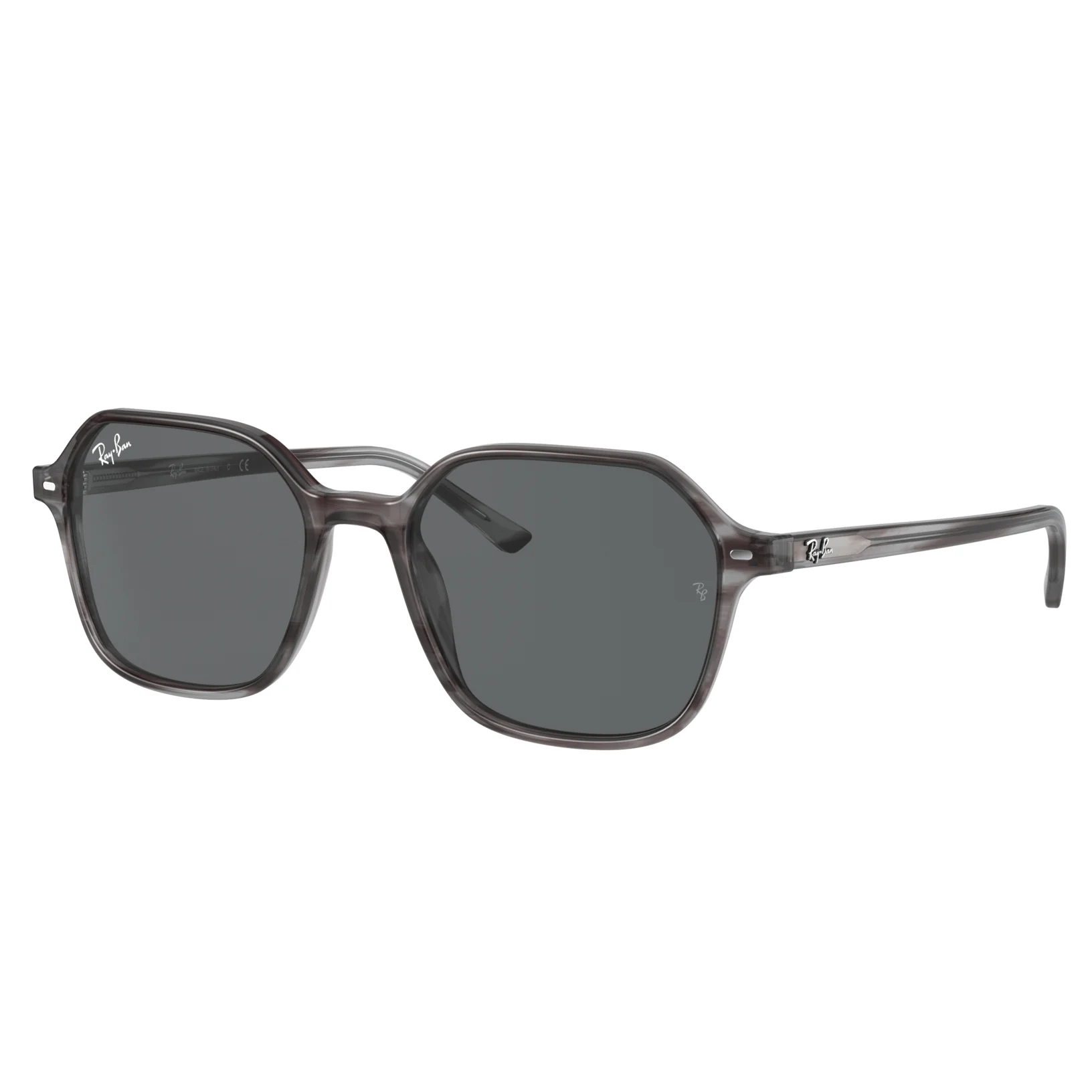 Ray-Ban 0RB2194 1314B1 53(RB39) Unisex John Striped Grey Sunglasses