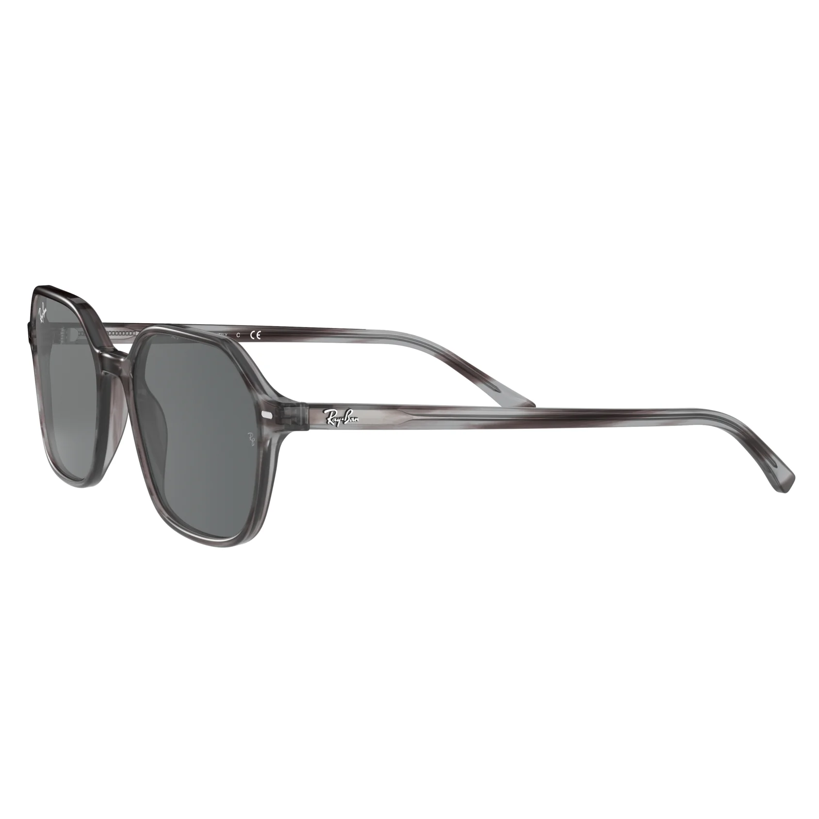 Ray-Ban 0RB2194 1314B1 53(RB39) Unisex John Striped Grey Sunglasses - Image 3