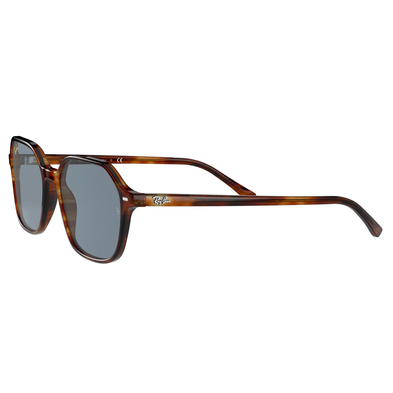 Ray-Ban (RB40) Unisex John Striped Havana Sunglasses - Image 3