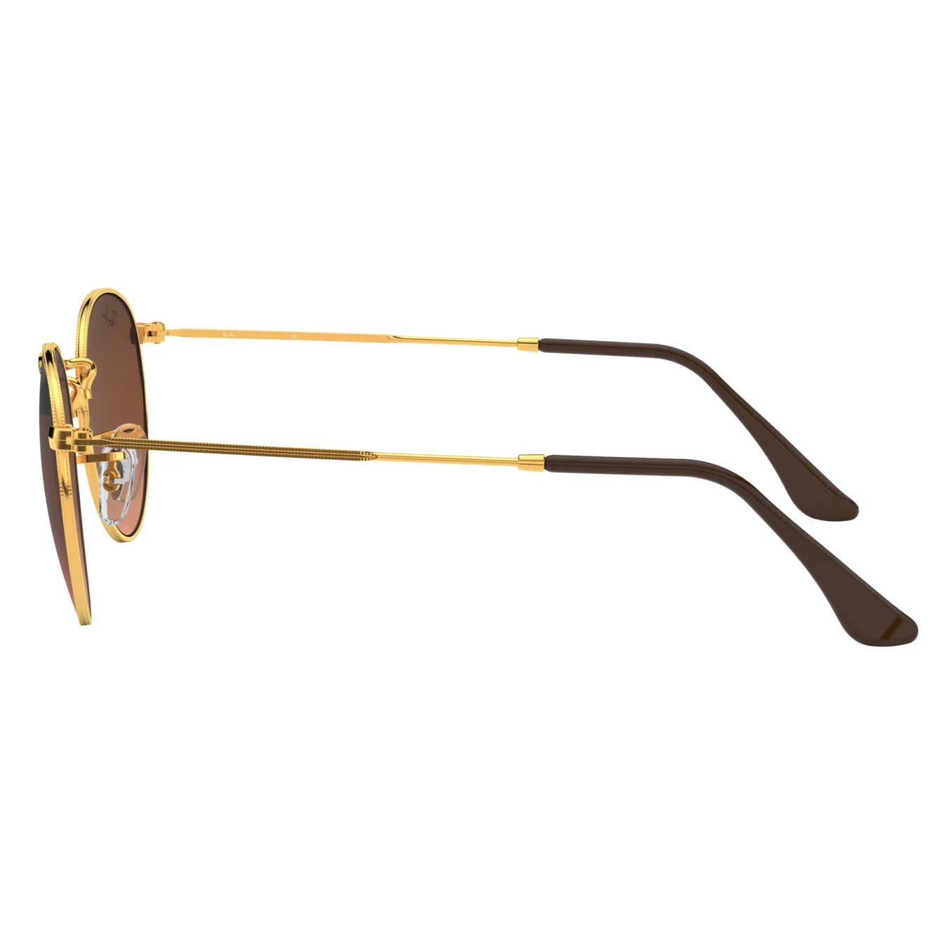 Ray-Ban (RB24) Men's Shiny Light Bronze Sunglasses - Image 4