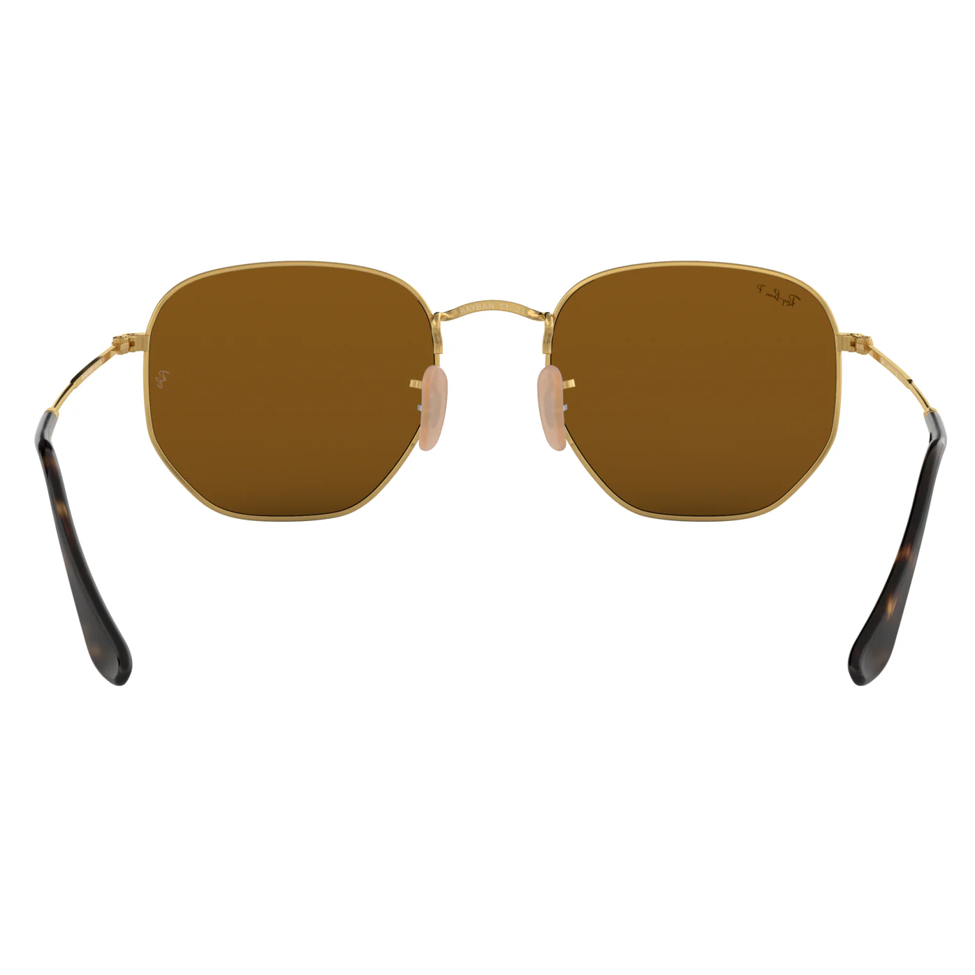 Ray-Ban (RB21) Unisex Hexagonal Gold Sunglasses - Image 5