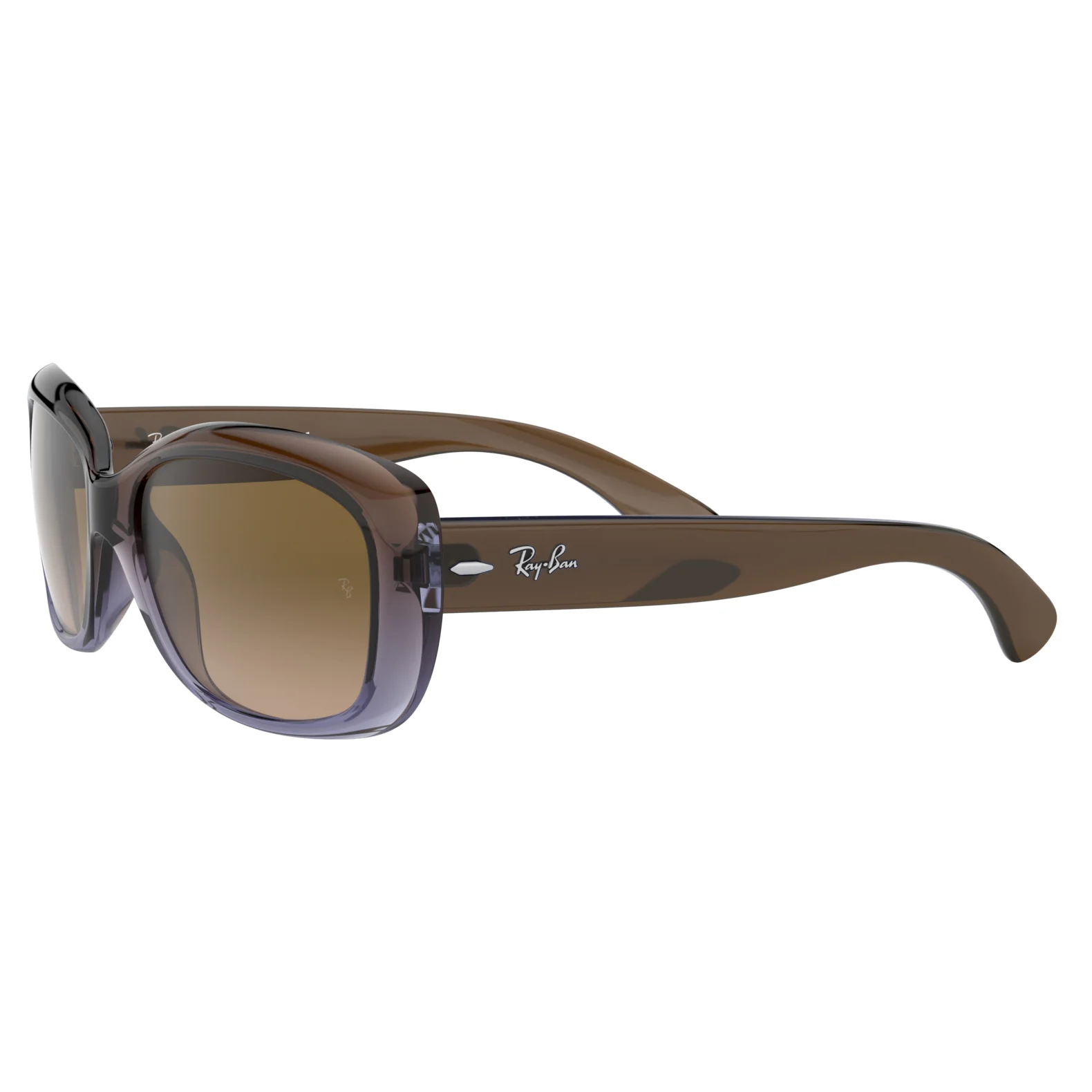 Ray-Ban (RB20) Ladies Jackie Brown Gradient Lilac Sunglasses - Image 3