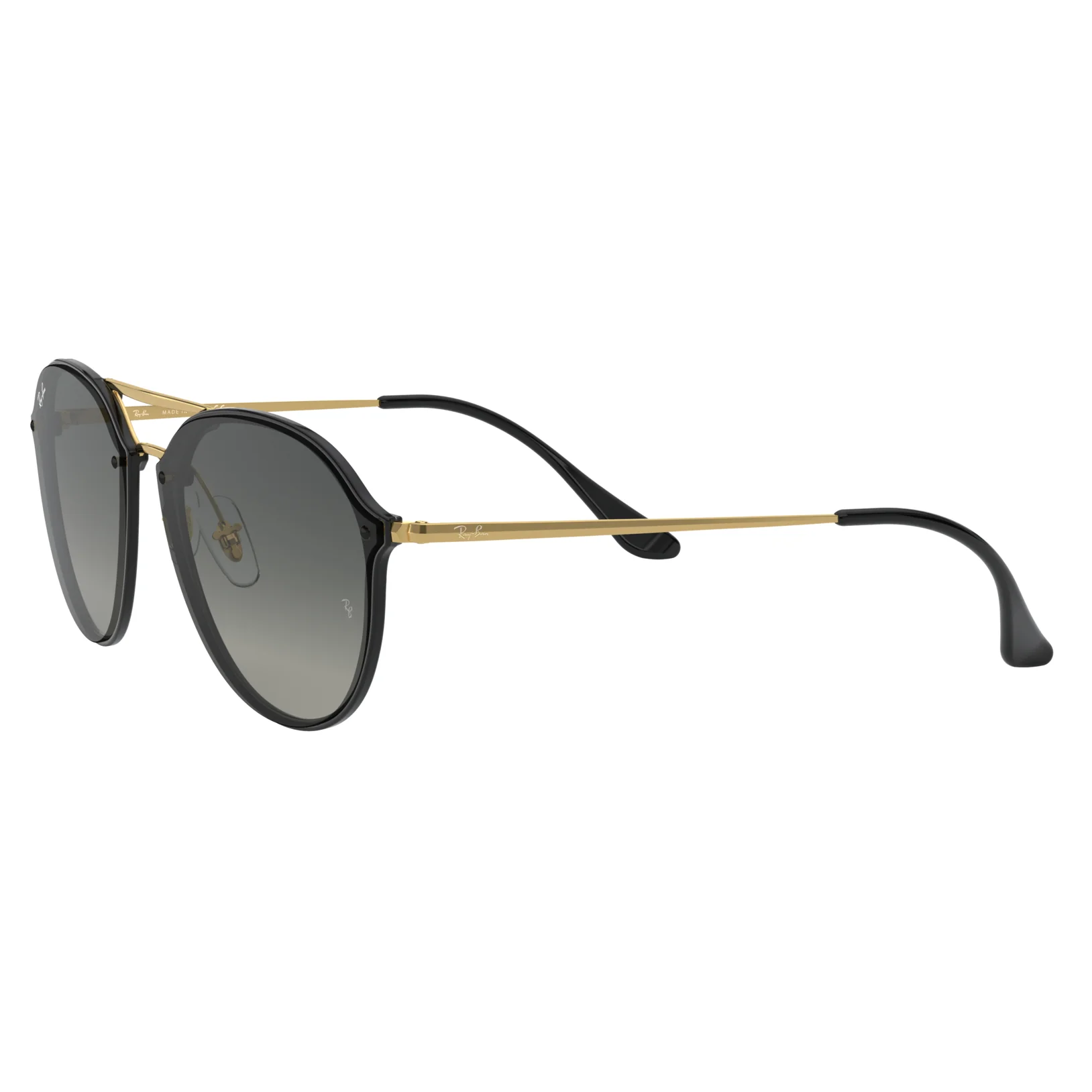 Ray-Ban (RB12) Unisex Blaze Doublebridge Black Sunglasses - Image 3