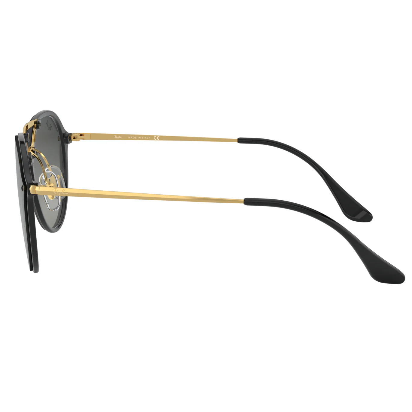 Ray-Ban (RB12) Unisex Blaze Doublebridge Black Sunglasses - Image 4