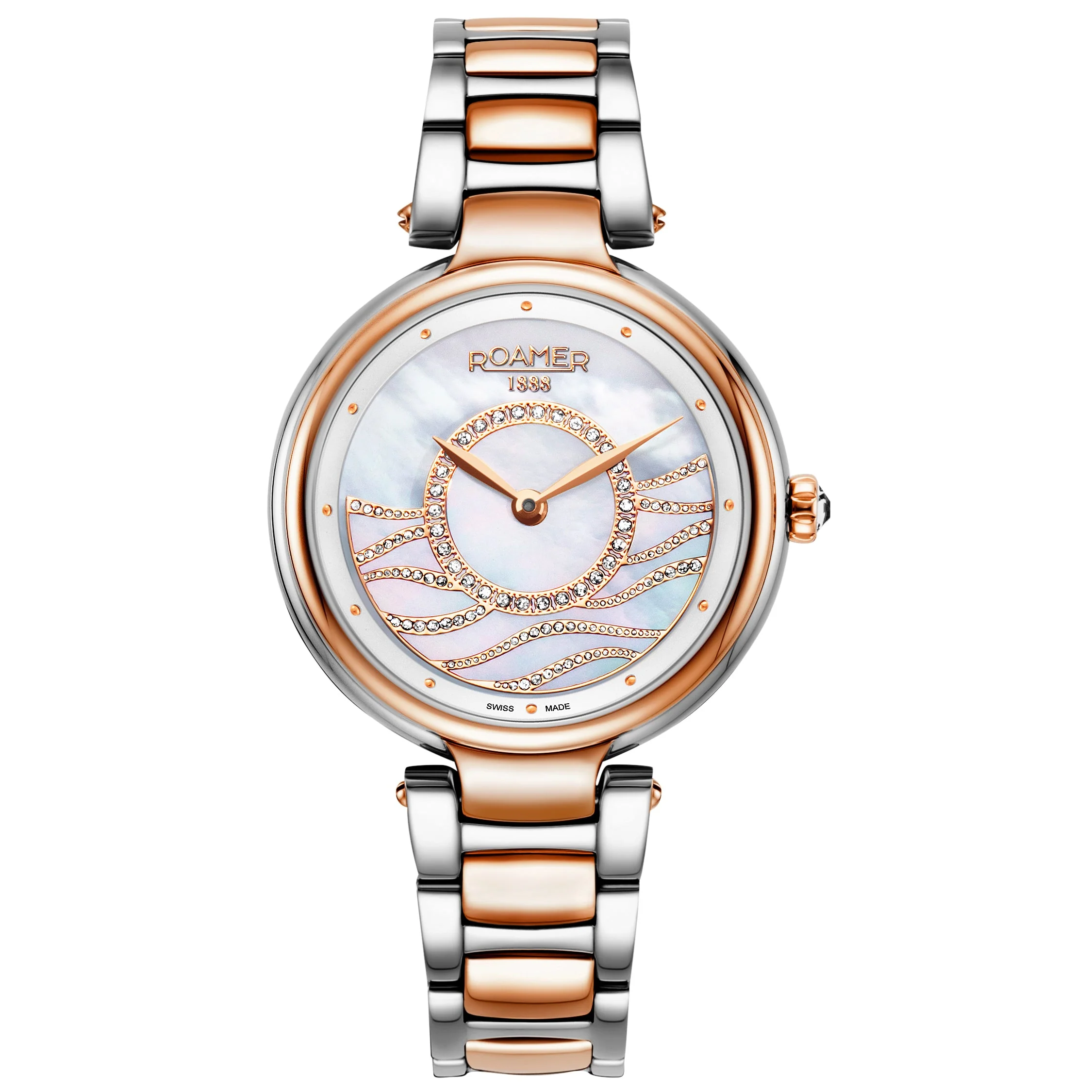 Roamer Lady Mermaid Steel Two-Tone Rose Gold Watch