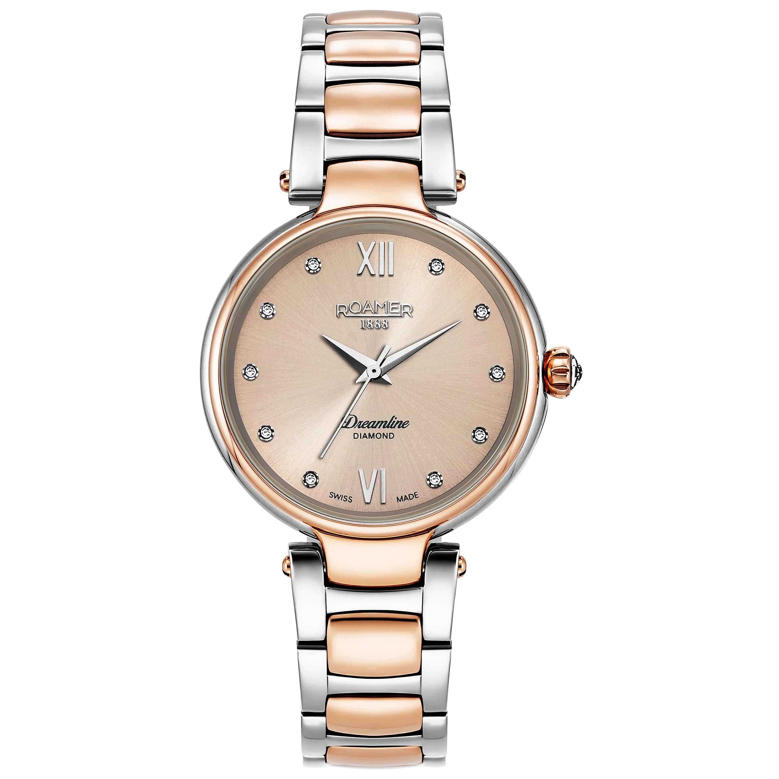 Roamer Dreamline Diamonds Ladies Two-Tone Rose Gold Watch