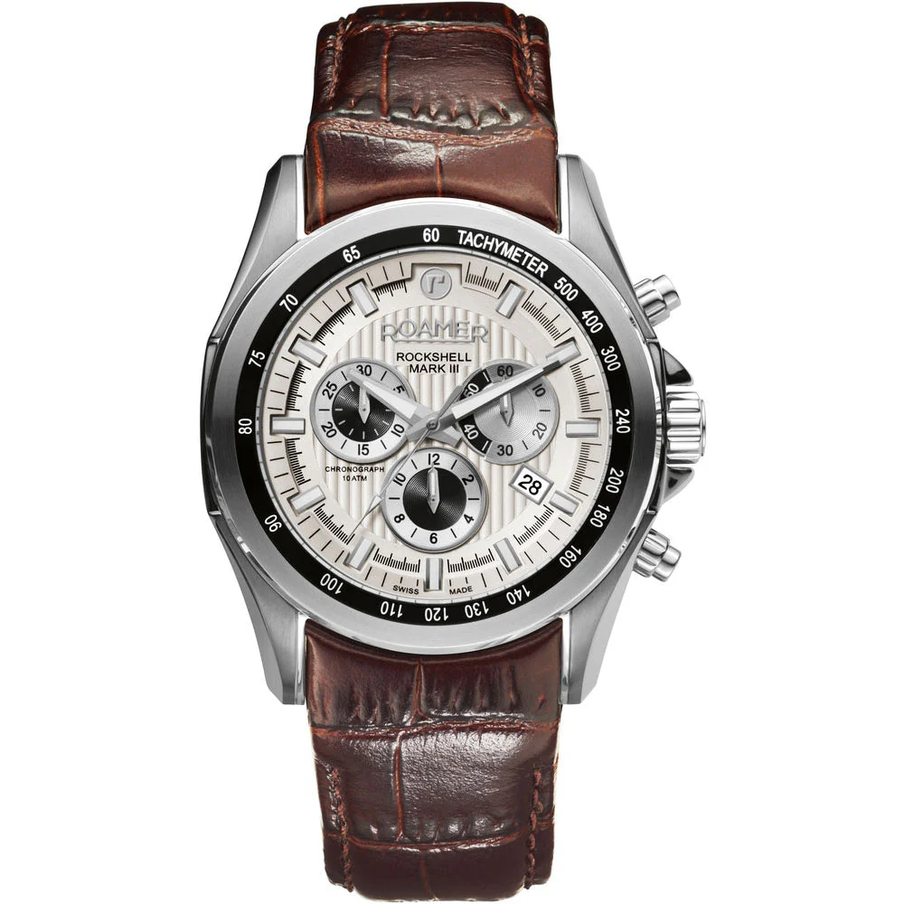 Roamer Rockshell Mark III Chrono Men's Brown Watch