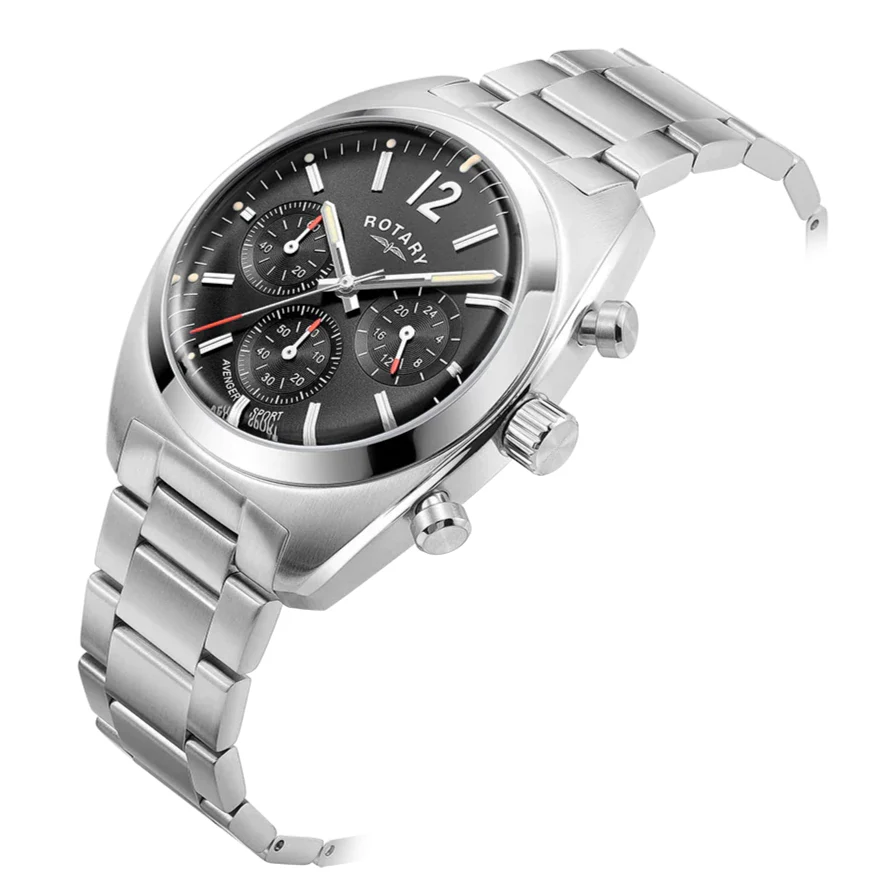Rotary Avenger Sport Chrono Men's Black Watch - Image 2
