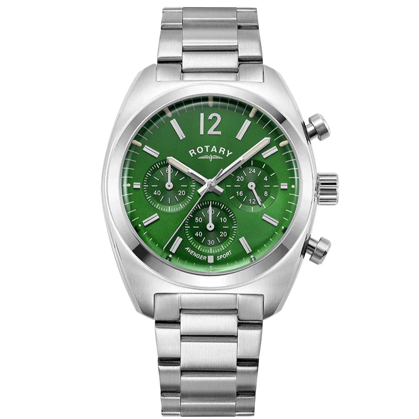 Rotary Avenger Sport Chrono Men's Green Watch - Image 4