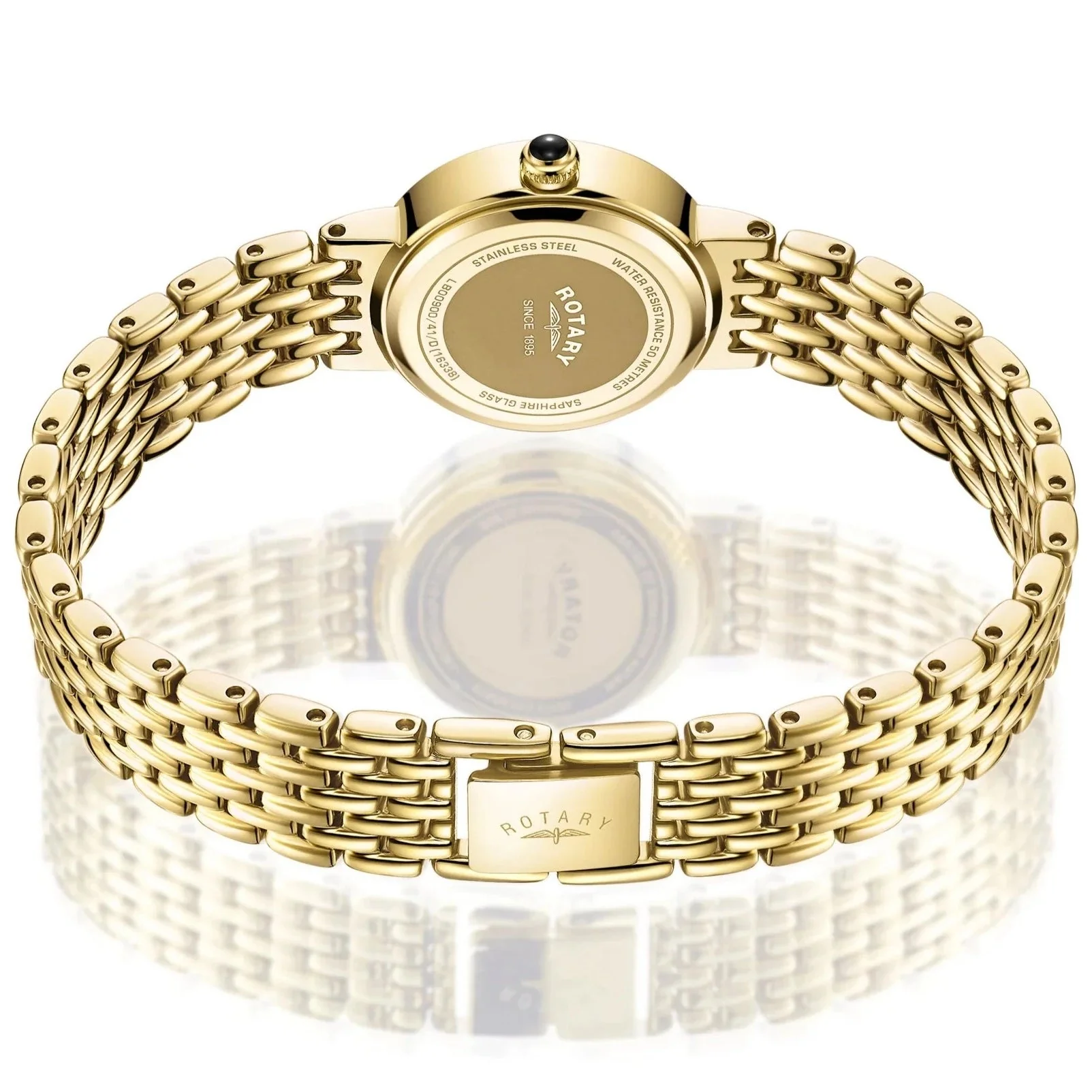 Rotary Balmoral Diamond Dot Ladies Gold Watch - Image 3