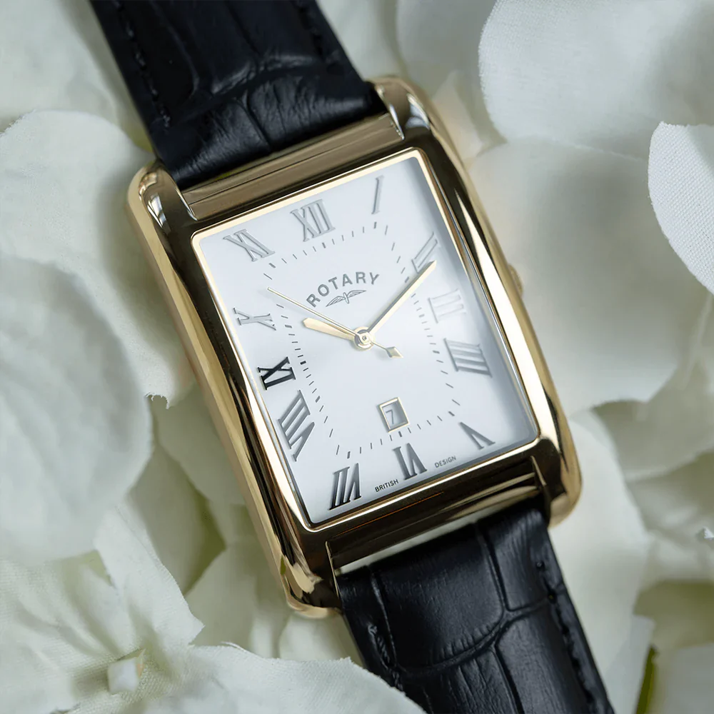 Rotary Dress Men's Yellow Gold Watch - Image 4