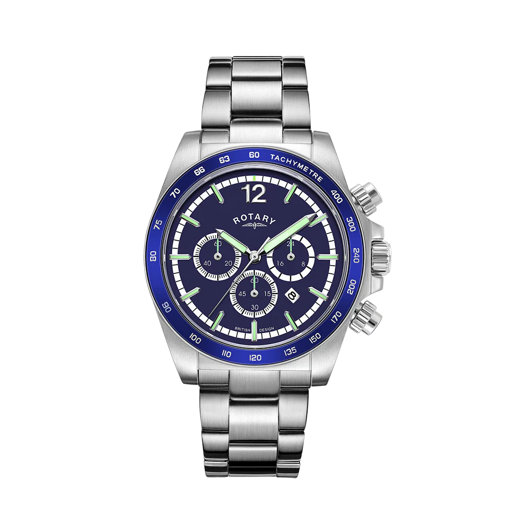 Rotary Henley Chrono Men's Blue Watch