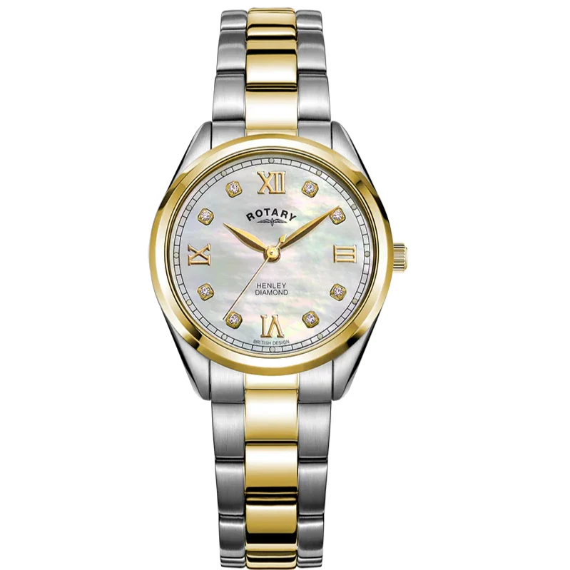 Rotary Henley Diamond Set Ladies MOP Watch