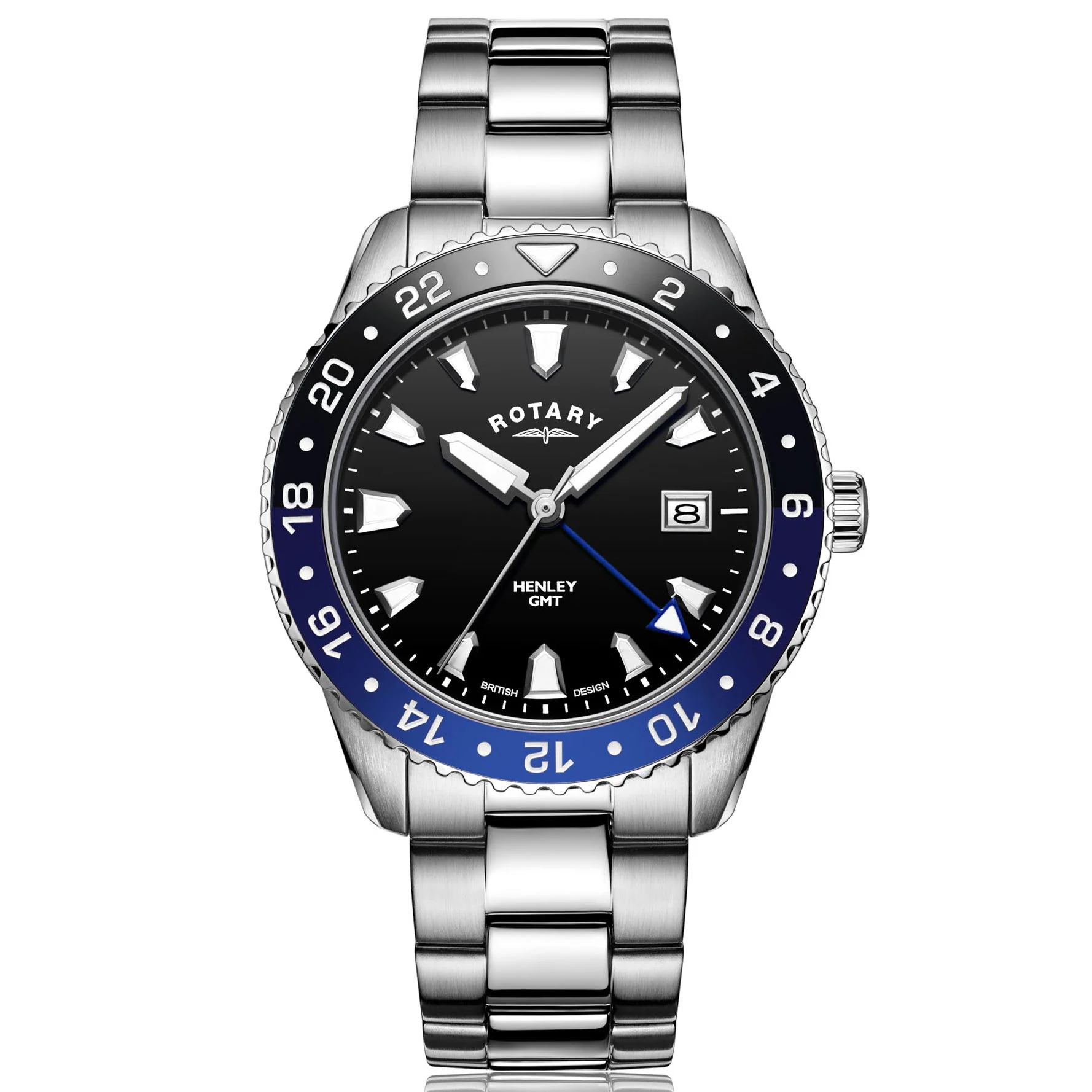 Rotary Henley Men's Black Watch