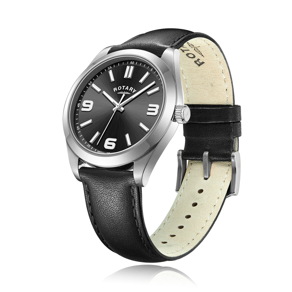 Rotary Heritage Sport Men's Black Watch - Image 2