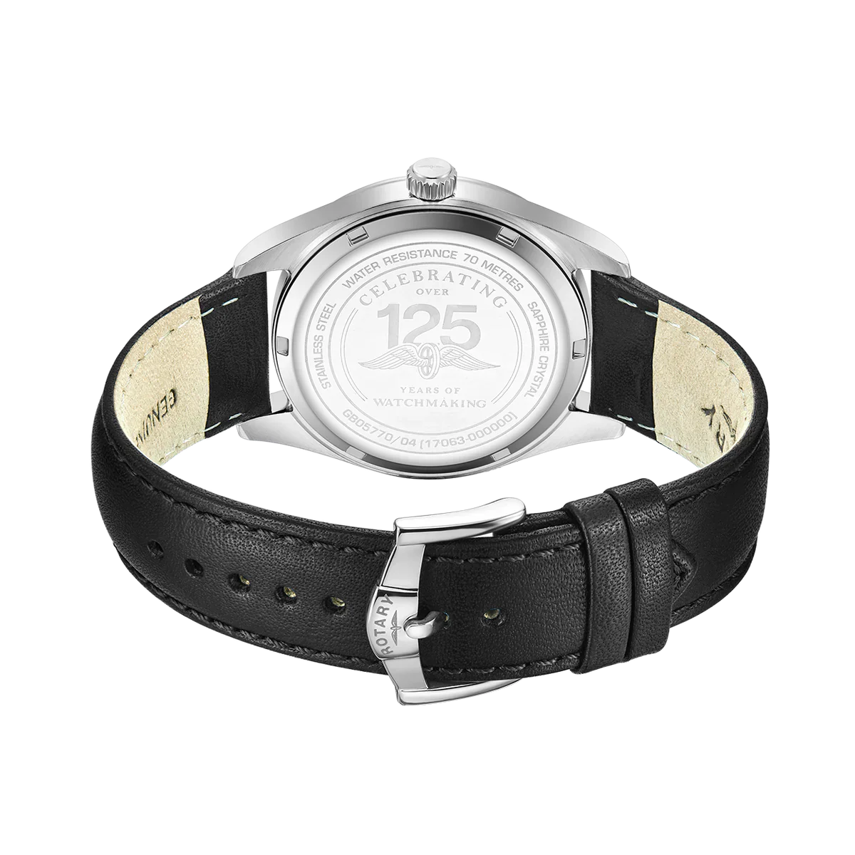 Rotary Heritage Sport Men's Black Watch - Image 3