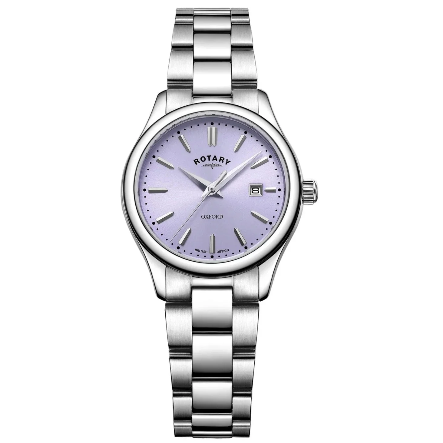 Rotary Oxford Auto Ladies Silver Watch