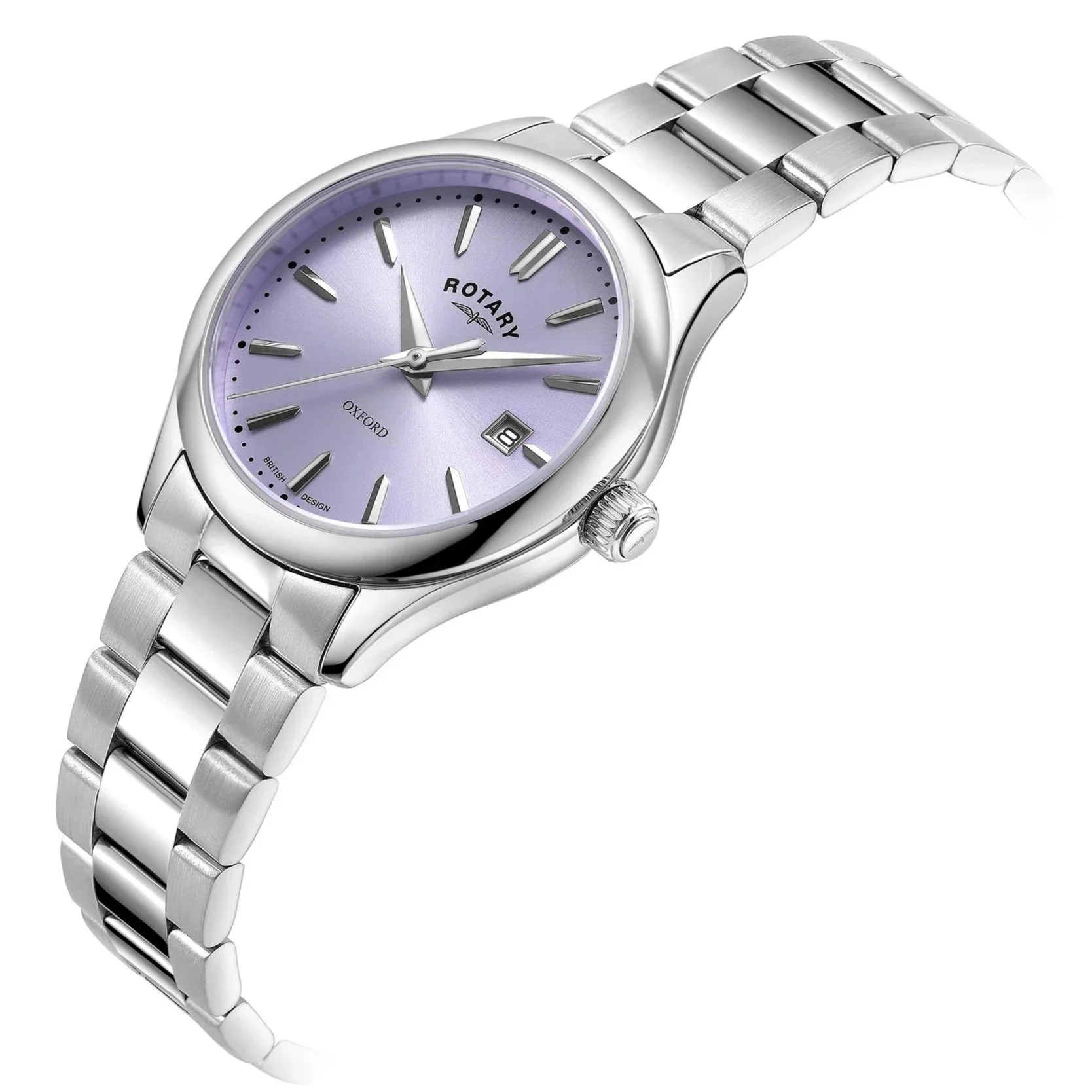 Rotary Oxford Auto Ladies Silver Watch - Image 2