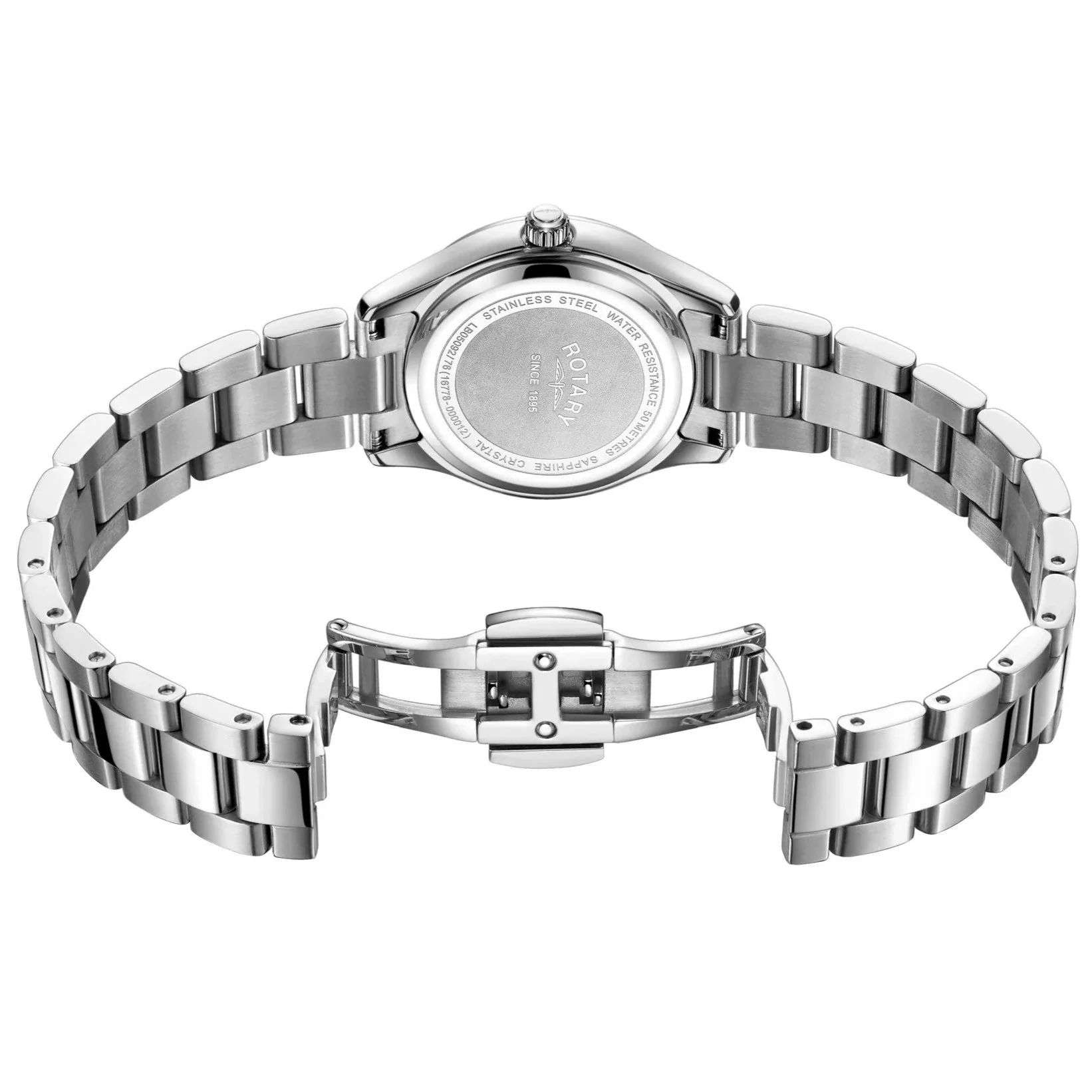 Rotary Oxford Auto Ladies Silver Watch - Image 3