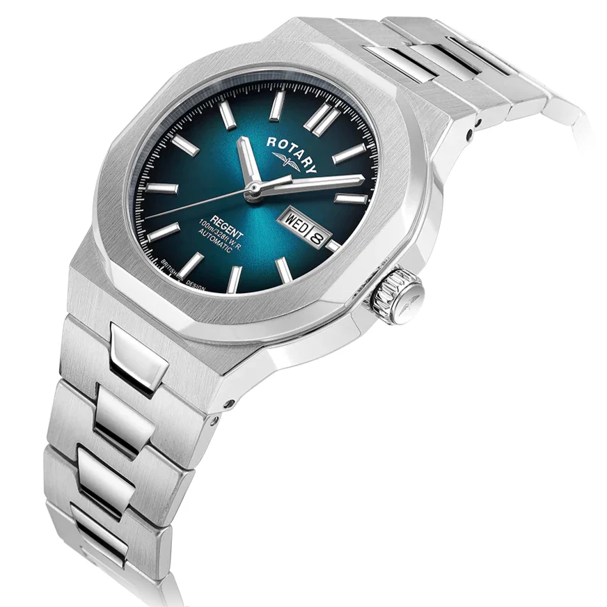 Rotary Regent Auto Men's Blue Watch - Image 2