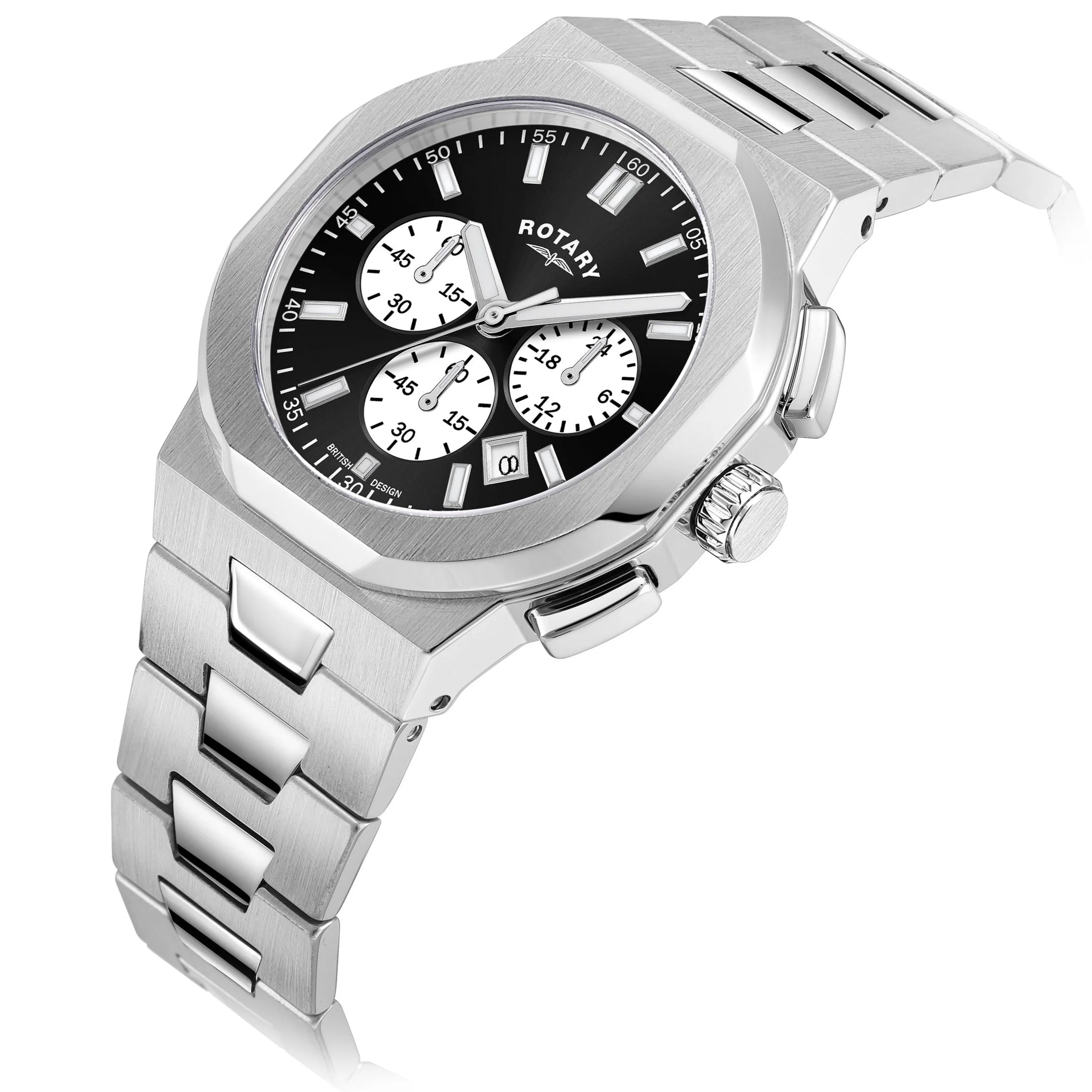 Rotary Regent Chrono Men's Black Watch - Image 3