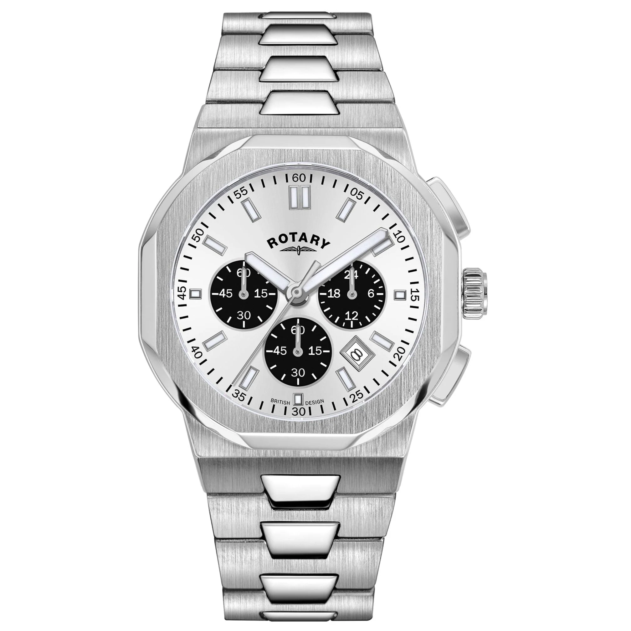 Rotary Regent Chrono Men's Silver Watch