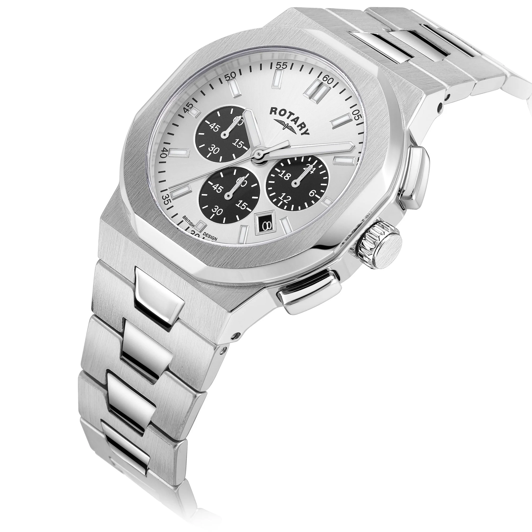 Rotary Regent Chrono Men's Silver Watch - Image 3