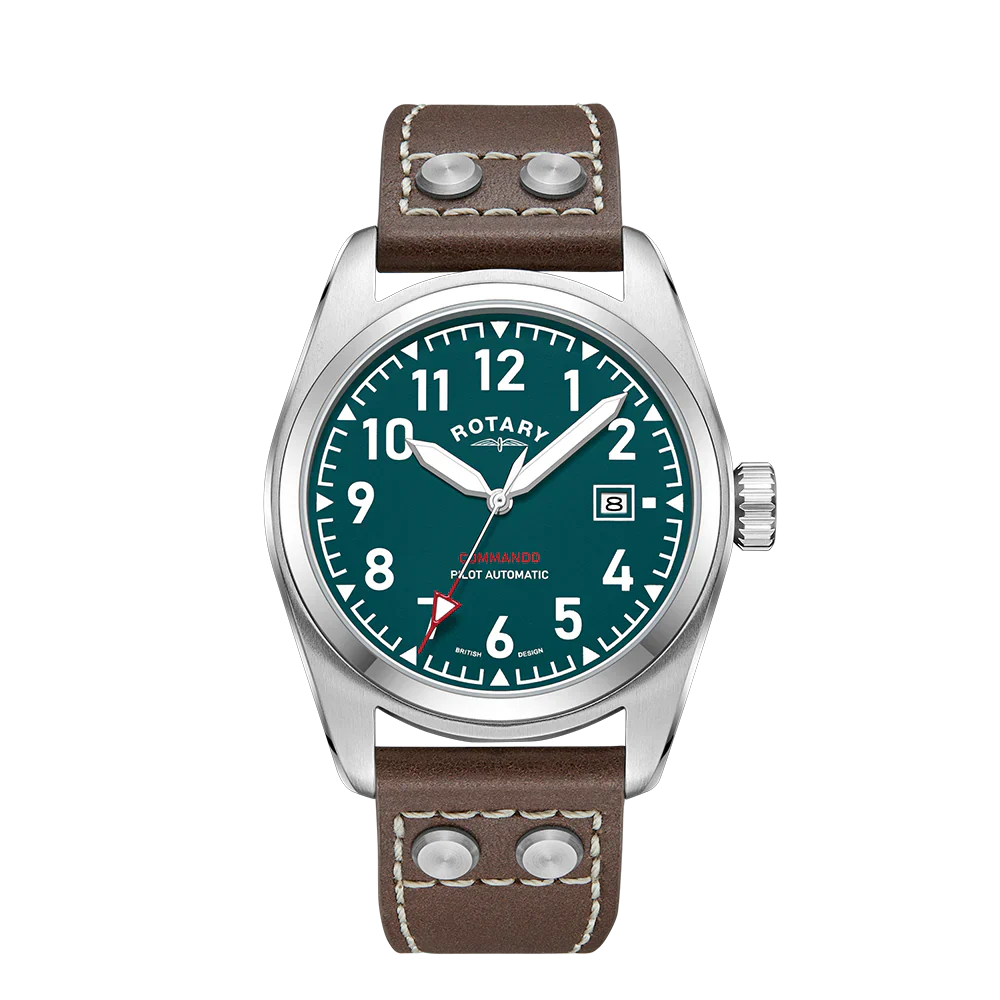 Rotary RW 1895 Pilot Men's Green Watch