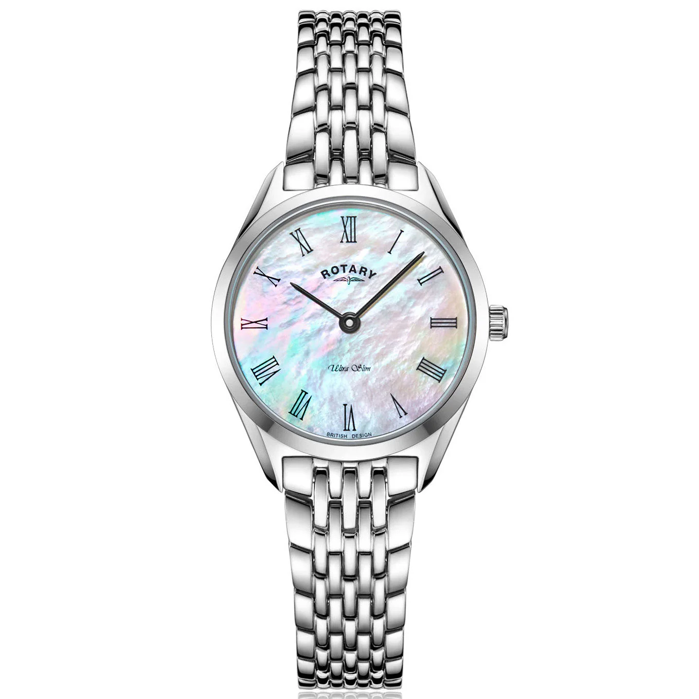 Rotary Ultra Slim Ladies Silver Watch