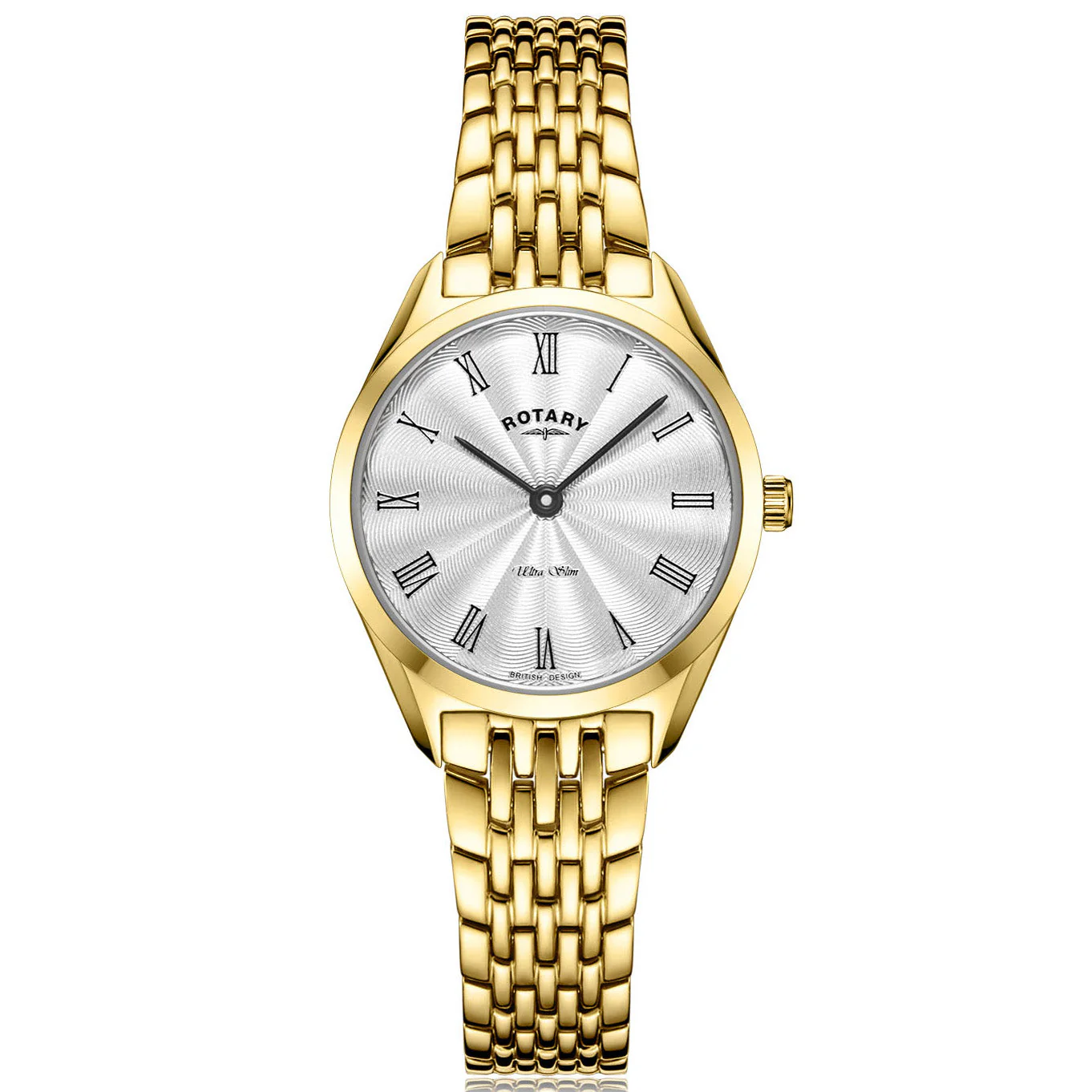 Rotary Ultra Slim Ladies Silver Watch