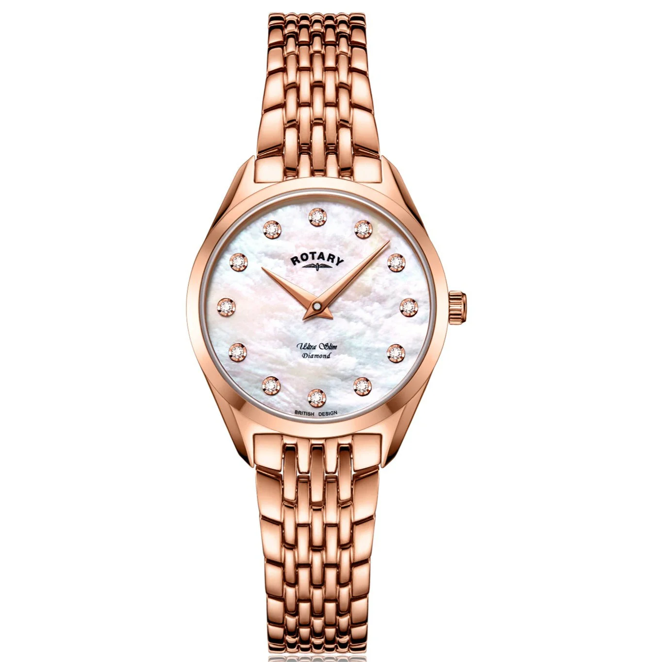 Rotary Ultra Slim Ladies Silver Watch