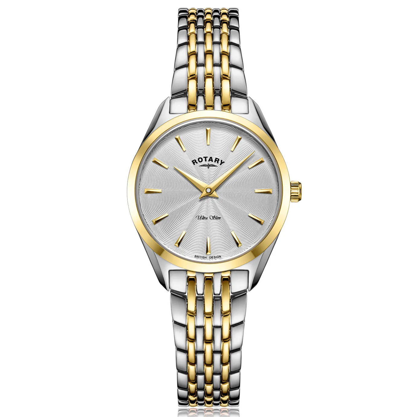 Rotary Ultra Slim Ladies White Watch