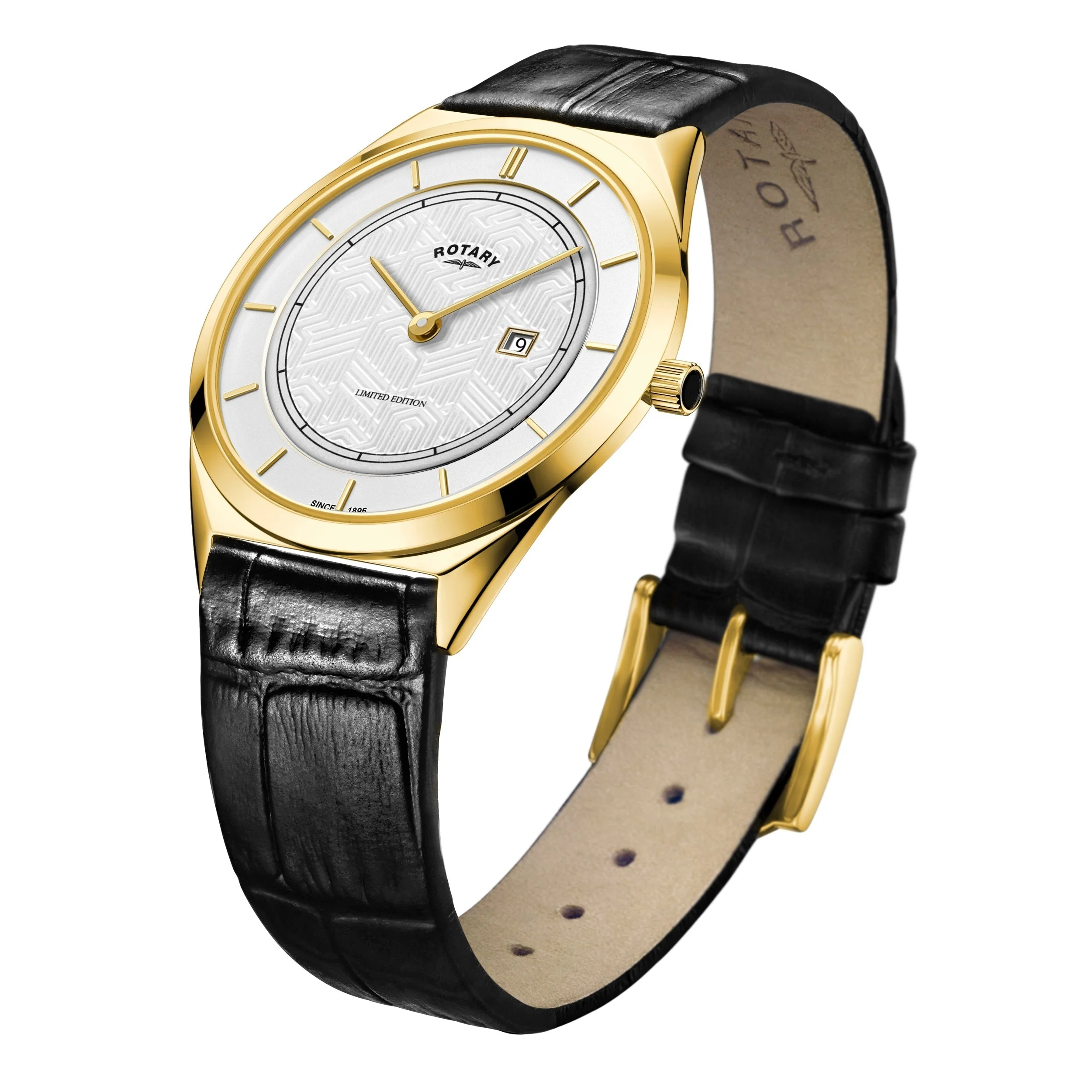 Rotary Ultra Slim Men's White Watch - Image 2