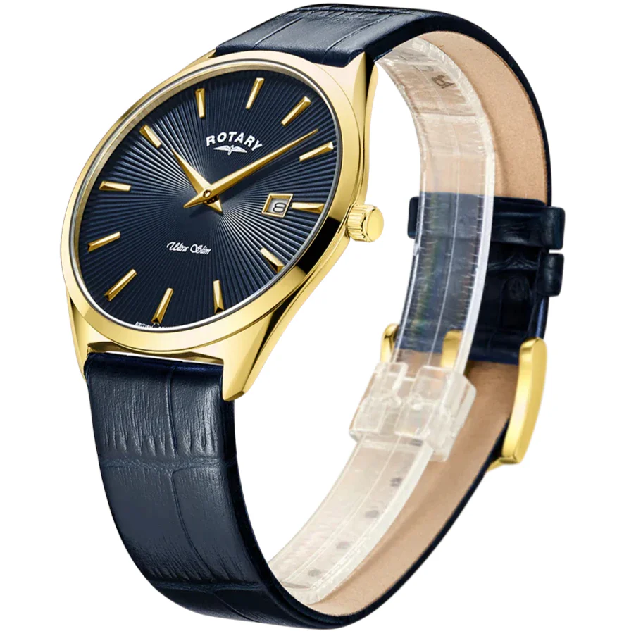 Rotary Ultra Slim Men's Navy Watch - Image 2
