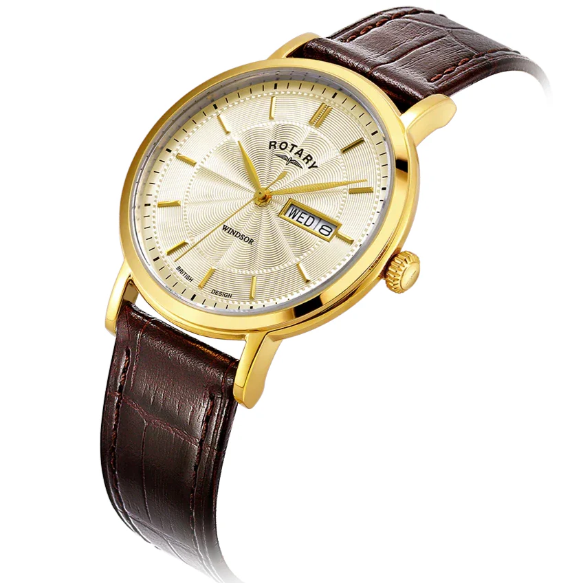 Rotary Windsor Men's Gold Watch - Image 4