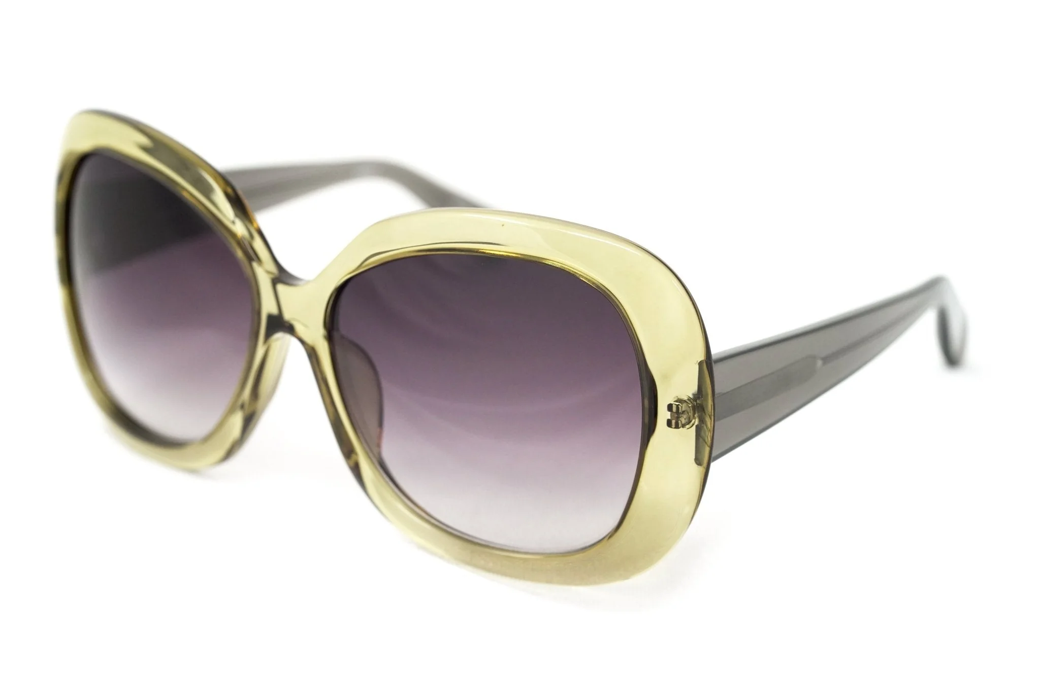 Rue De Mail Sunglasses Oversized Green Brown - Image 3