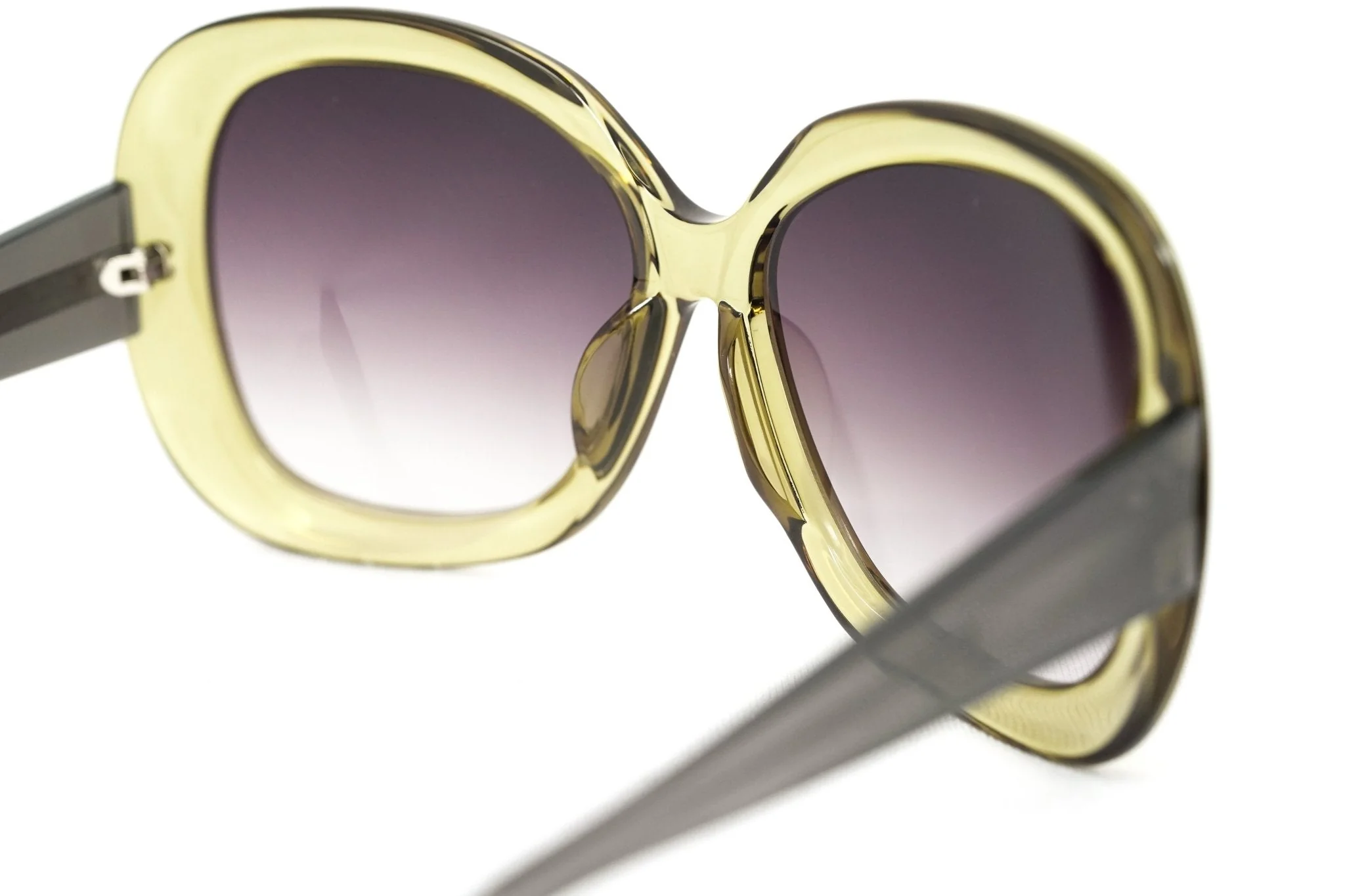 Rue De Mail Sunglasses Oversized Green Brown - Image 5